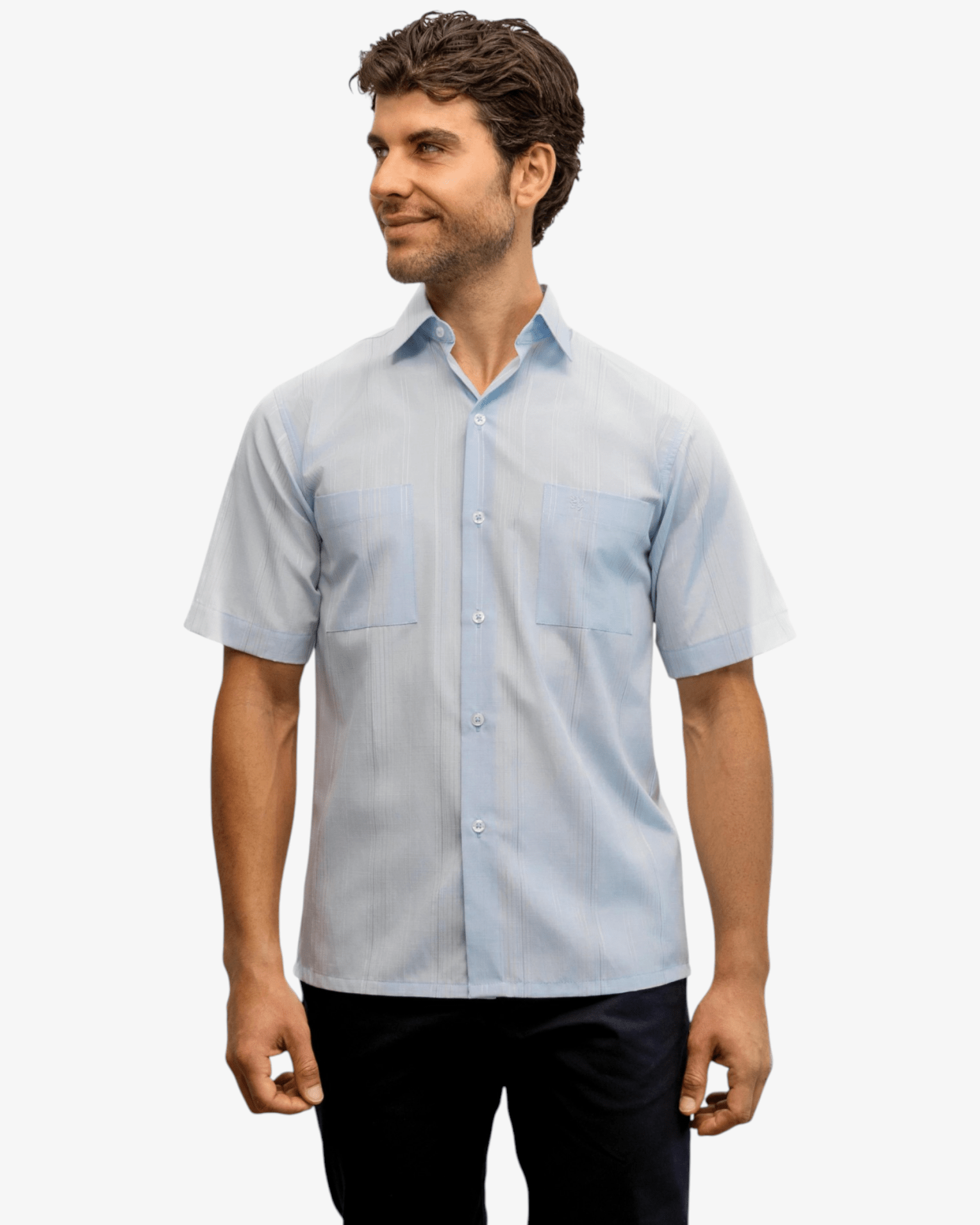 Manchester Camisa Casual Rayas Dos Bolsillos Estilo Moderno - Manchester