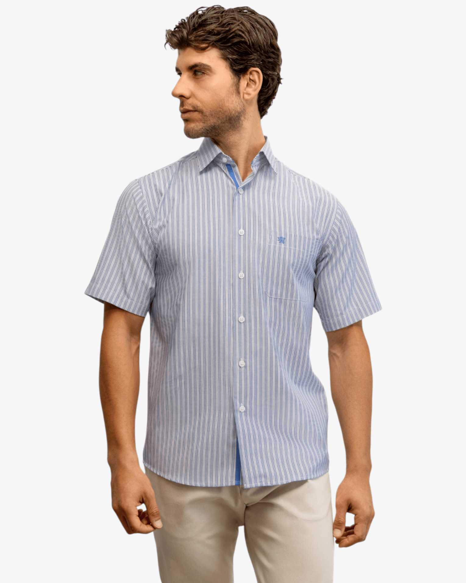 Manchester Camisa Casual Rayas - Manga Corta - Manchester