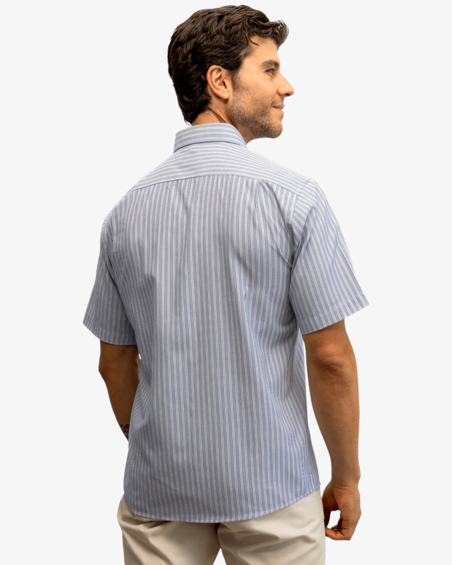 Manchester Camisa Casual Rayas - Manga Corta - Manchester