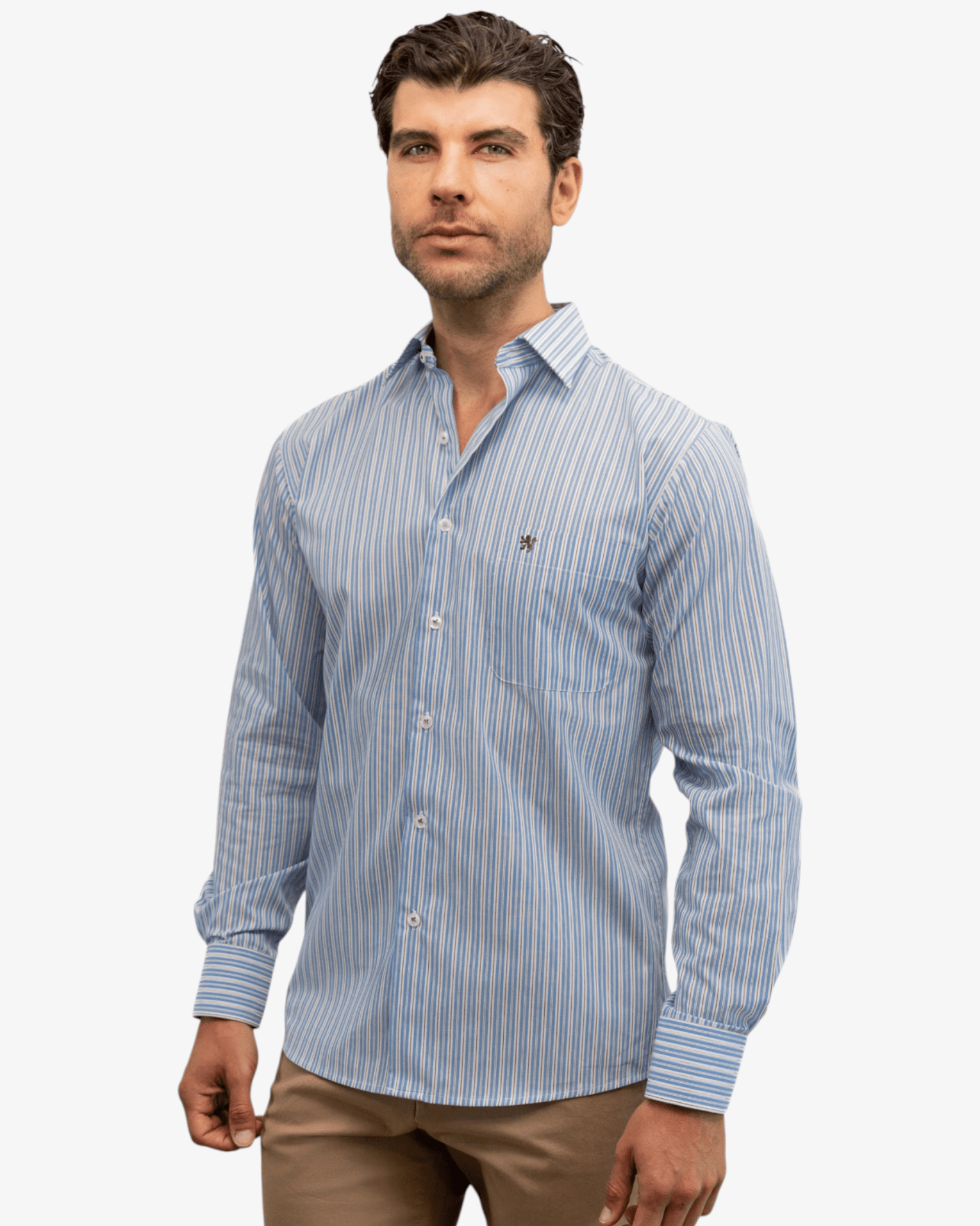 Manchester Camisa Casual Rayas – Manga Larga Regular Fit - Manchester