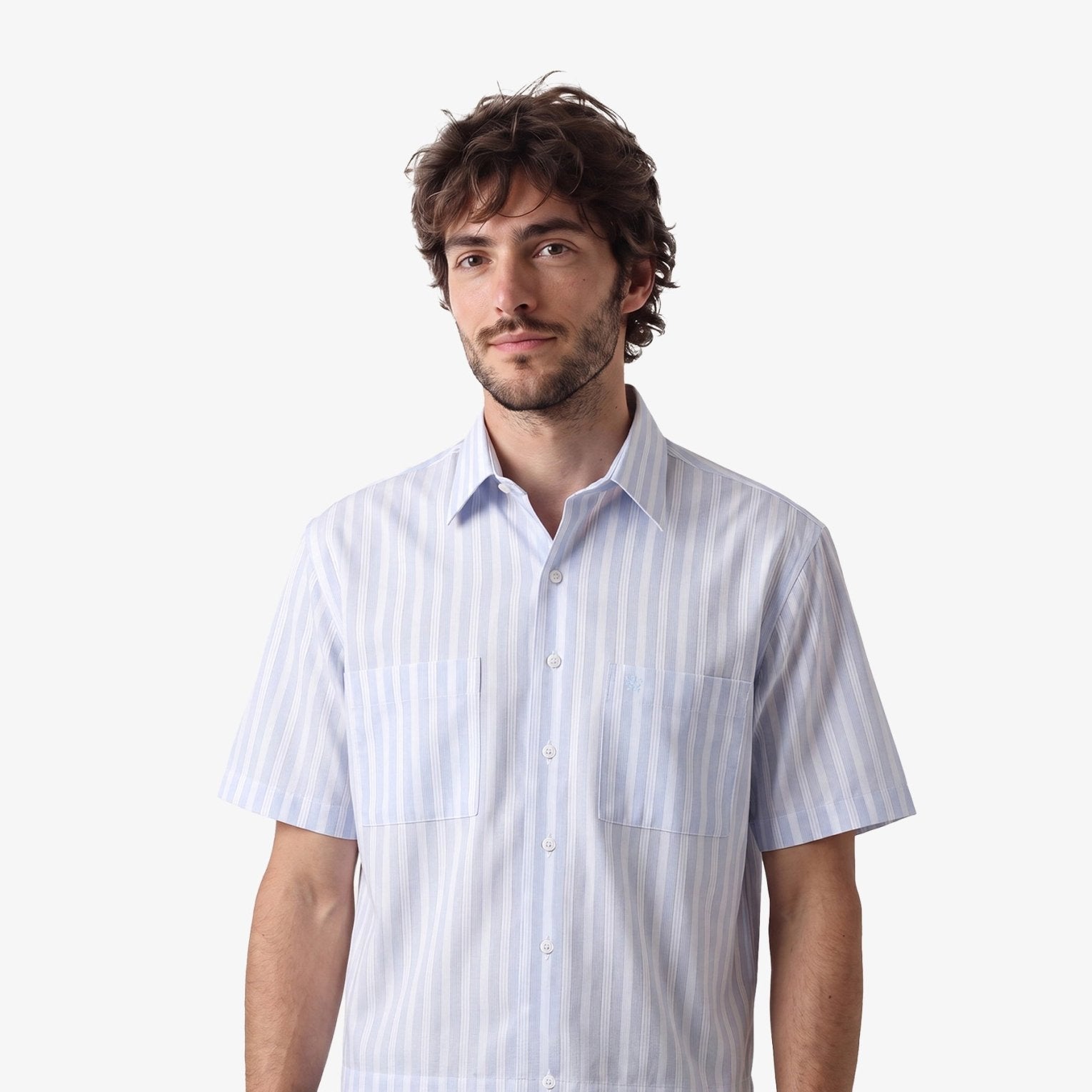 Manchester Camisa Casual Regular Fit Estilo Chazarilla – Rayas Verticales - Manchester
