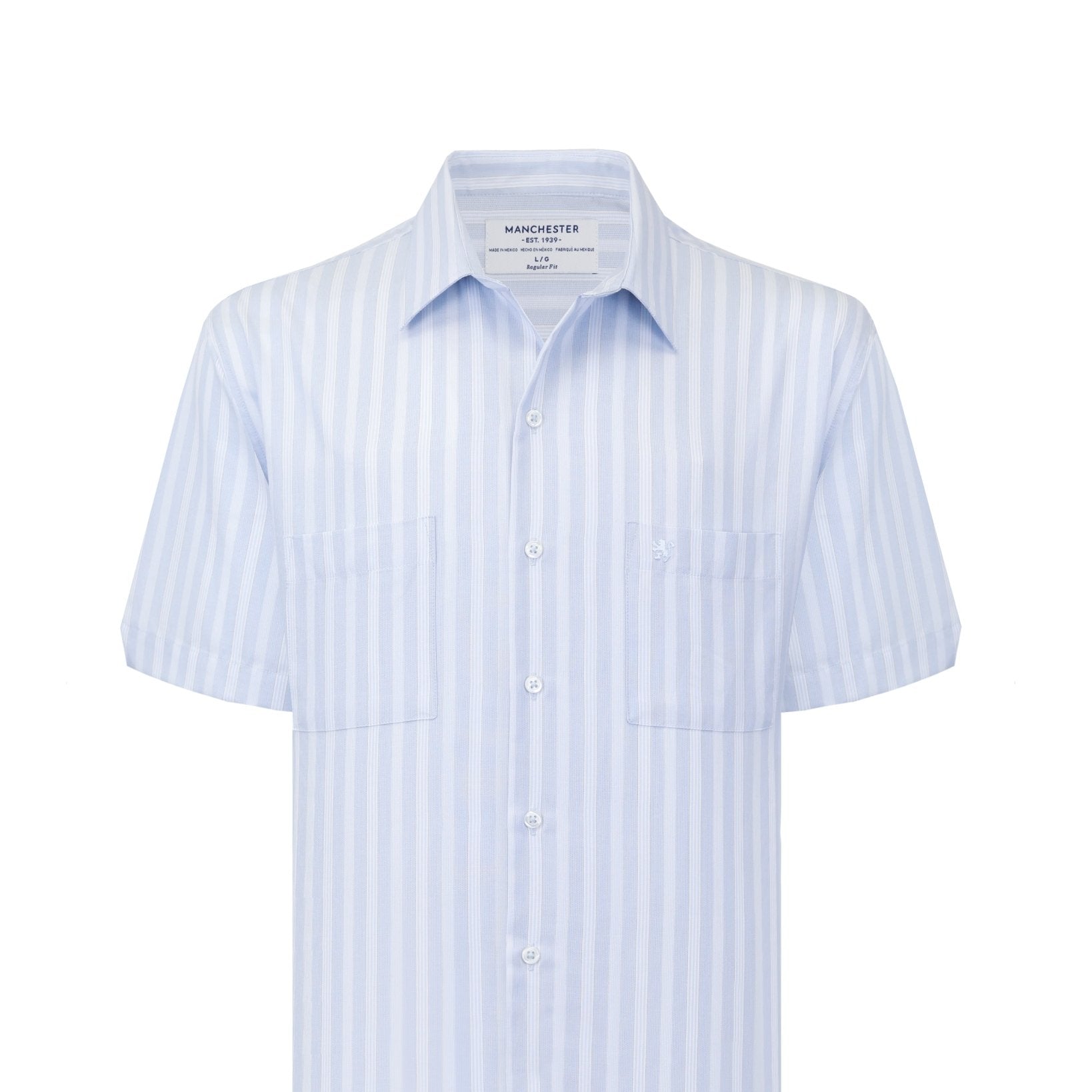 Manchester Camisa Casual Regular Fit Estilo Chazarilla – Rayas Verticales - Manchester