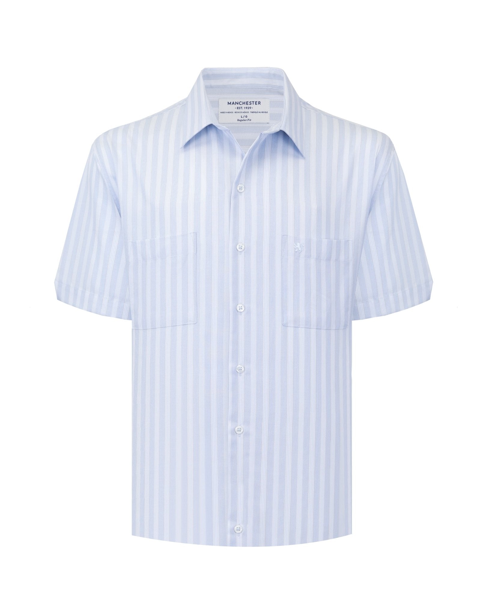 Manchester Camisa Casual Regular Fit Estilo Chazarilla – Rayas Verticales - Manchester