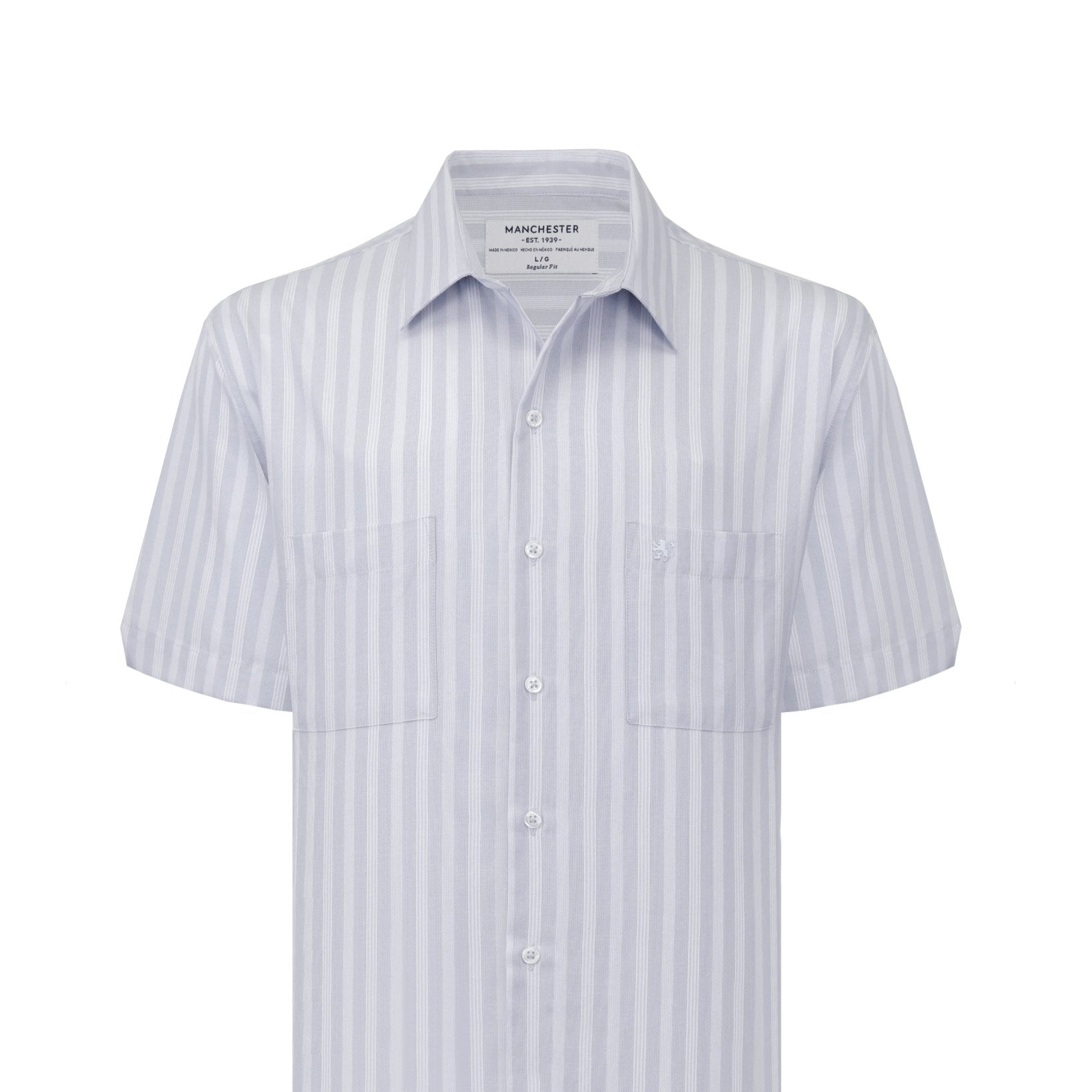 Manchester Camisa Casual Regular Fit Estilo Chazarilla – Rayas Verticales - Manchester