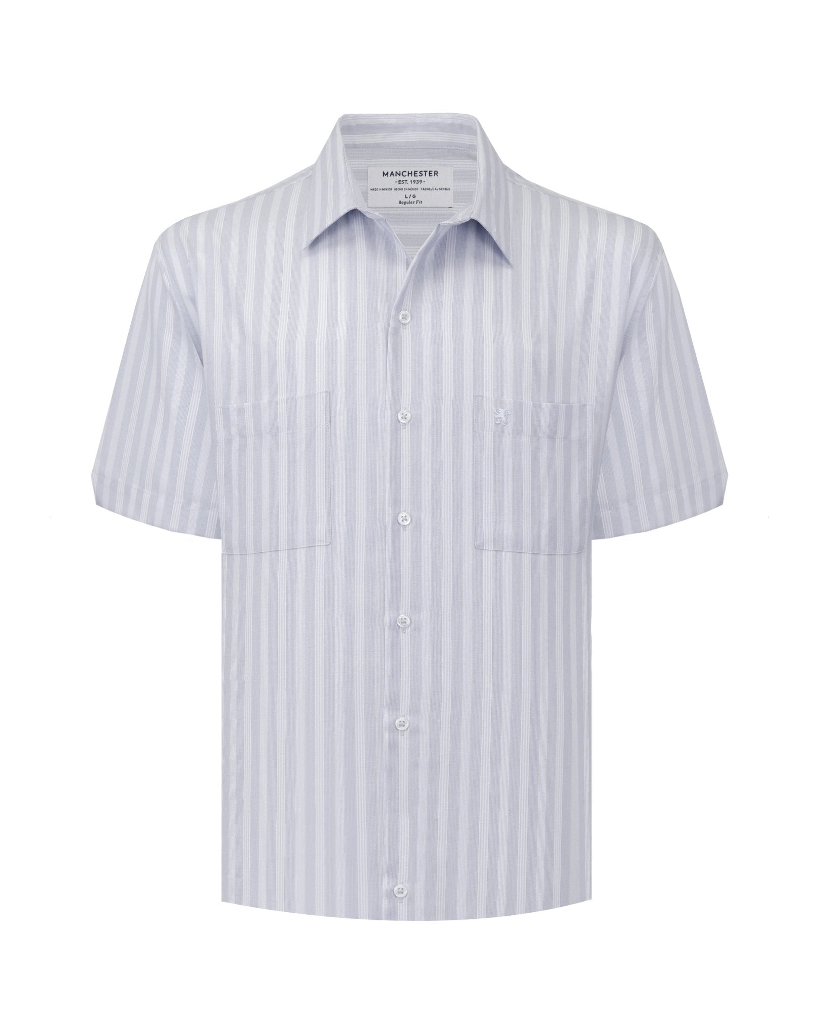 Manchester Camisa Casual Regular Fit Estilo Chazarilla – Rayas Verticales - Manchester