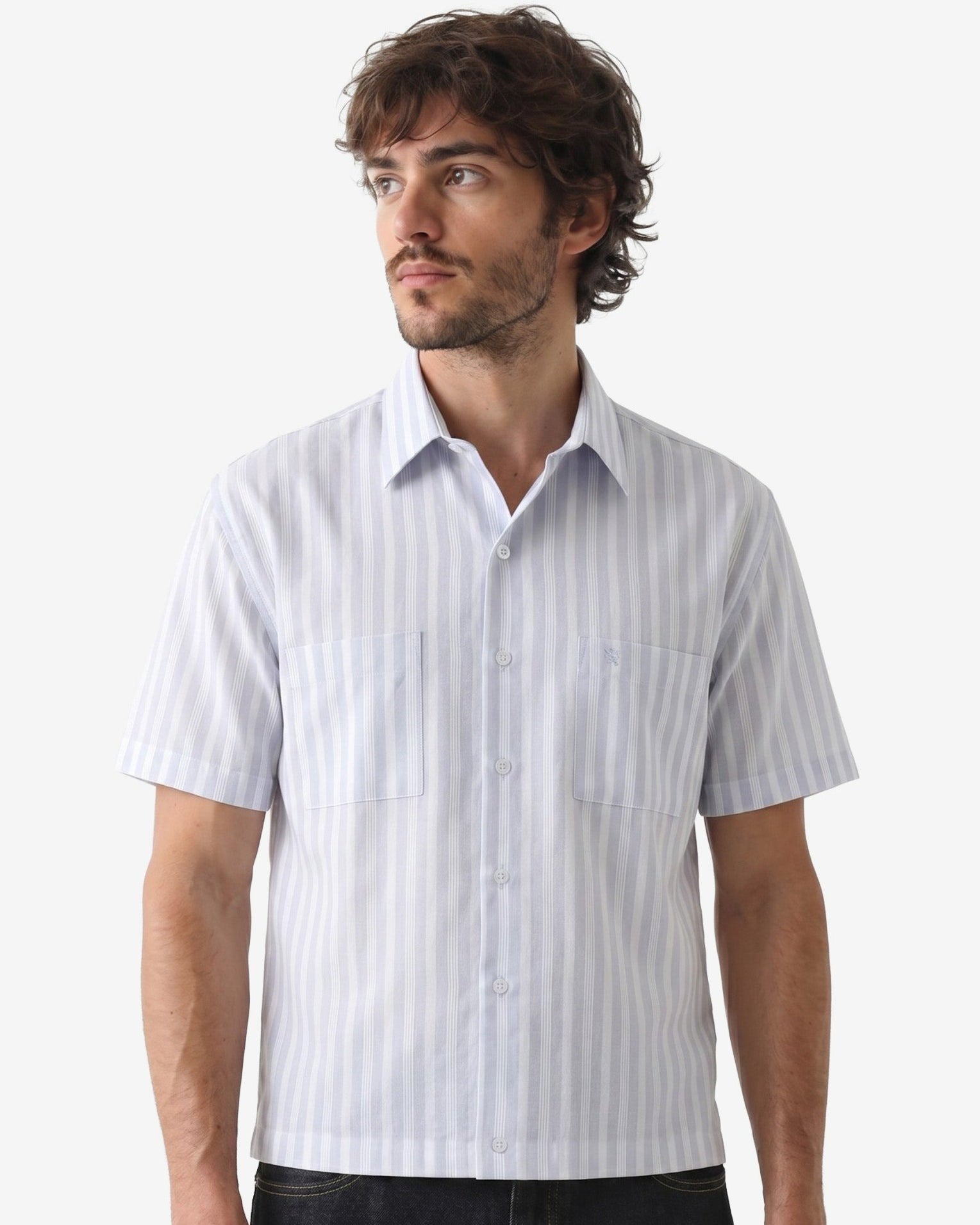 Manchester Camisa Casual Regular Fit Estilo Chazarilla – Rayas Verticales - Manchester