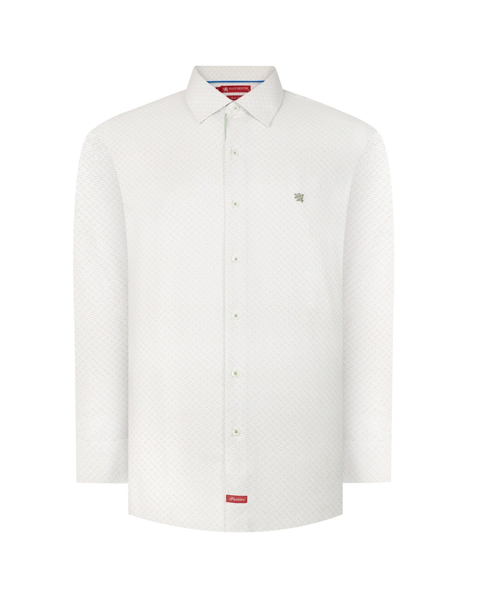 Manchester Camisa Casual Slim Fit Algodón y Poliéster - Manga Larga - Manchester