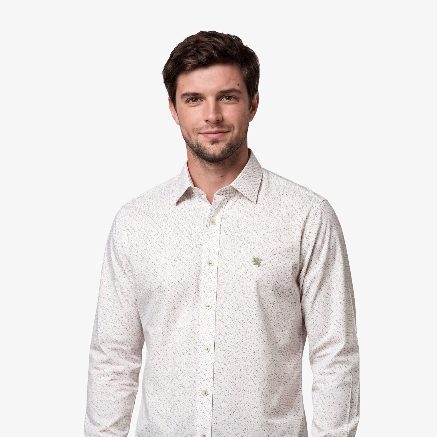 Manchester Camisa Casual Slim Fit Algodón y Poliéster - Manga Larga - Manchester
