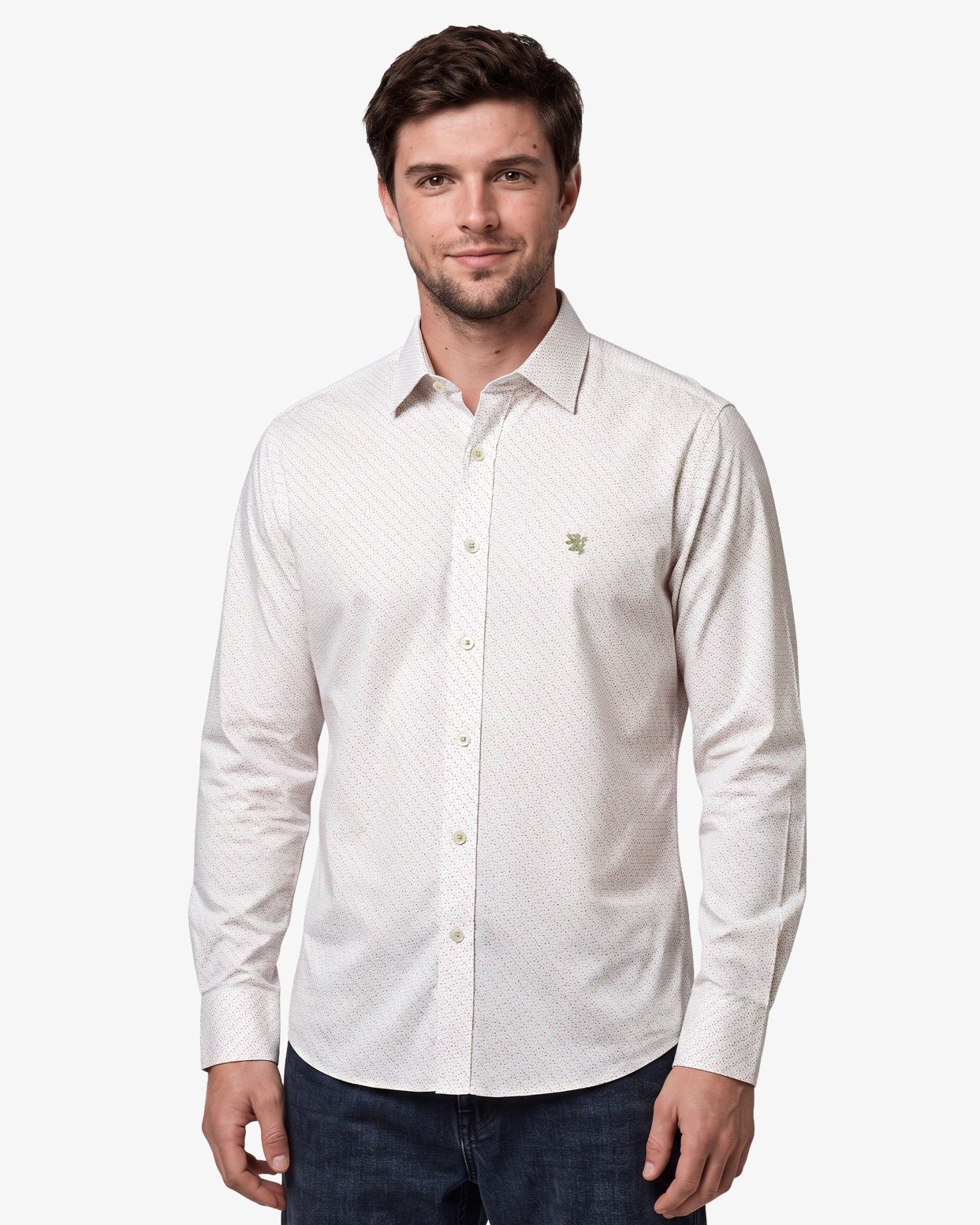 Manchester Camisa Casual Slim Fit Algodón y Poliéster - Manga Larga - Manchester