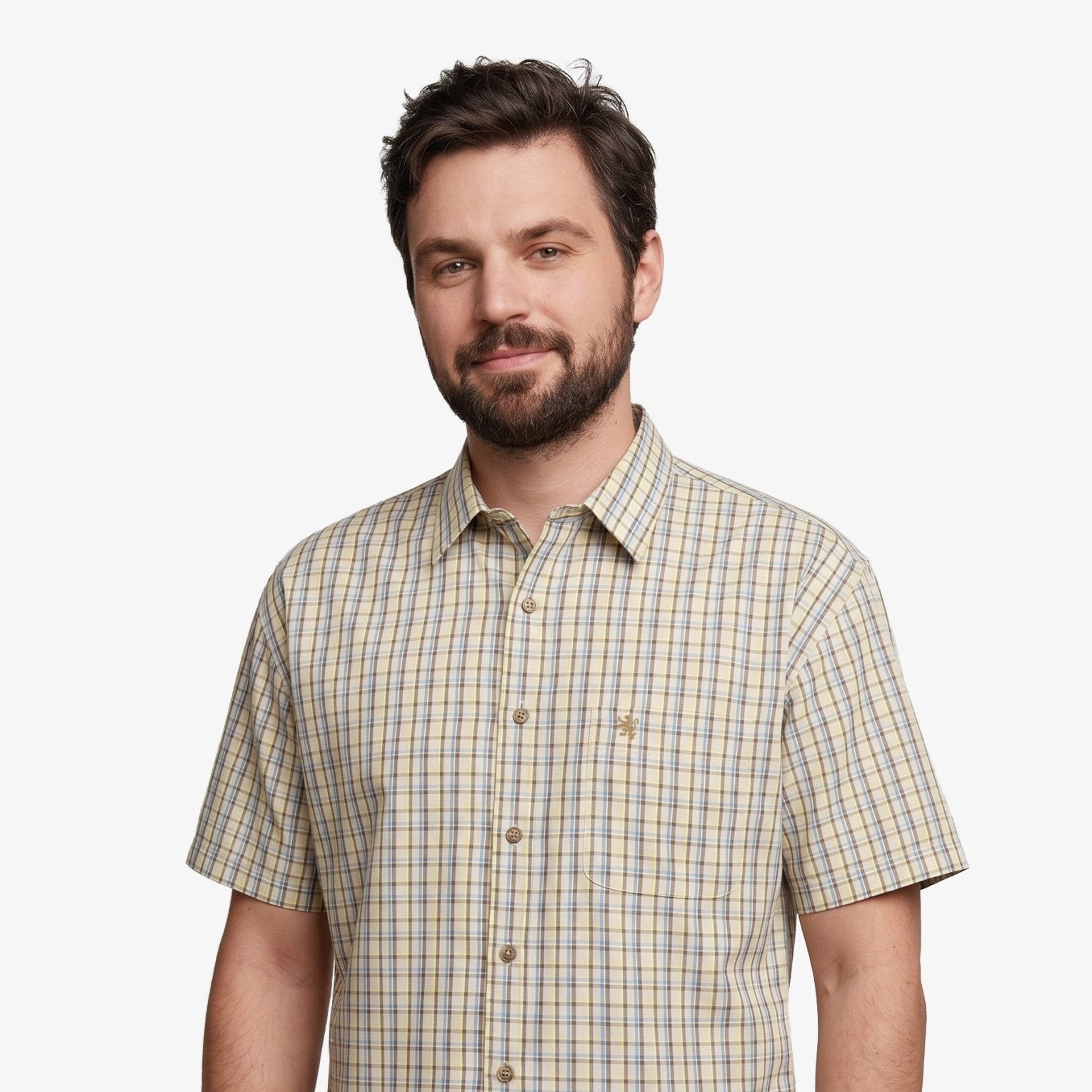 Manchester Camisa Casual Talla Extra Cuadros Algodón-Poliéster - Manchester