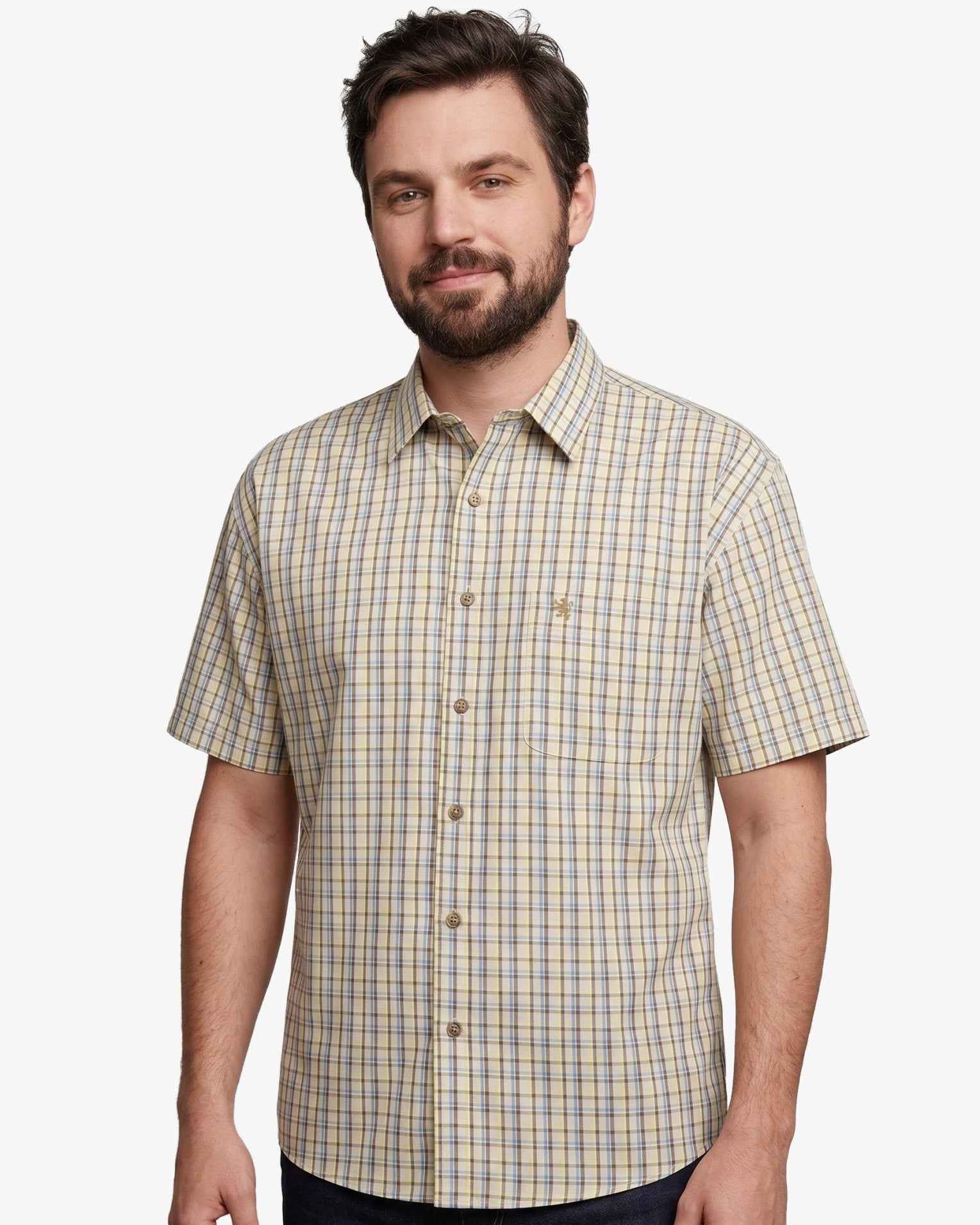 Manchester Camisa Casual Talla Extra Cuadros Algodón-Poliéster - Manchester