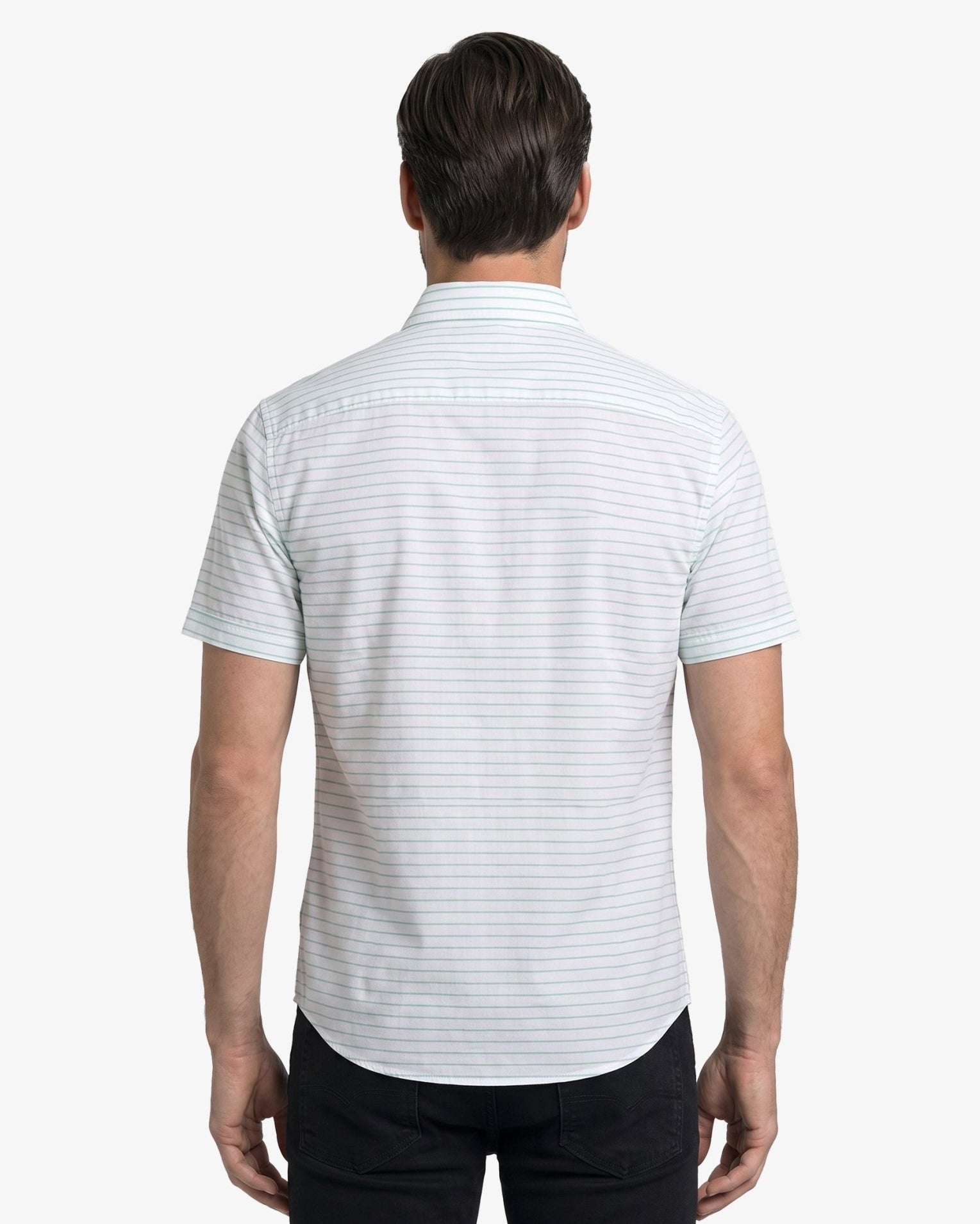 Manchester Camisa Casual Tipo Chazarilla Diseño de Rayas con Doble Bolsillo - Manchester