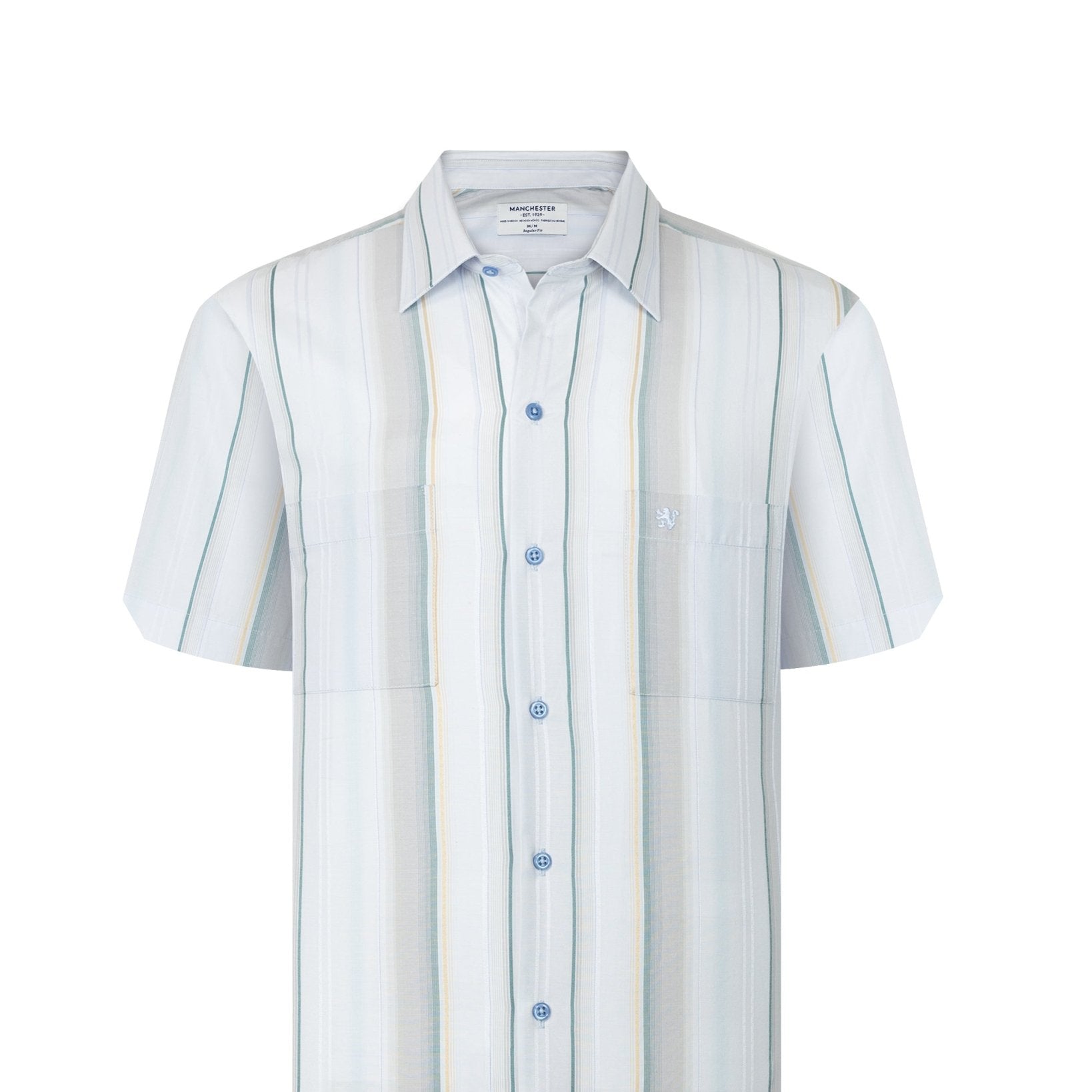 Manchester Camisa Casual Veraniega con Doble Bolsillo - Manchester