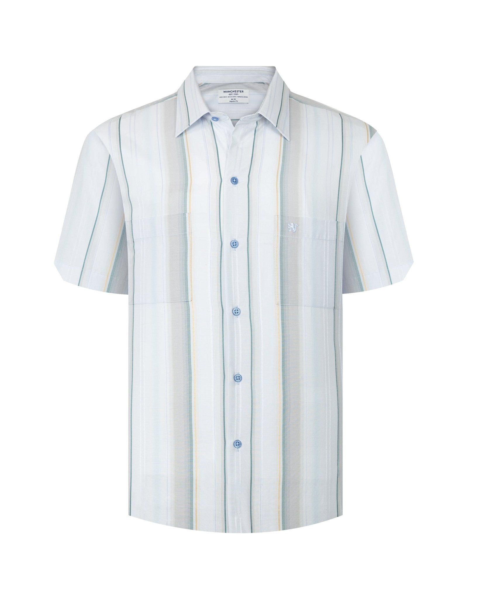 Manchester Camisa Casual Veraniega con Doble Bolsillo - Manchester