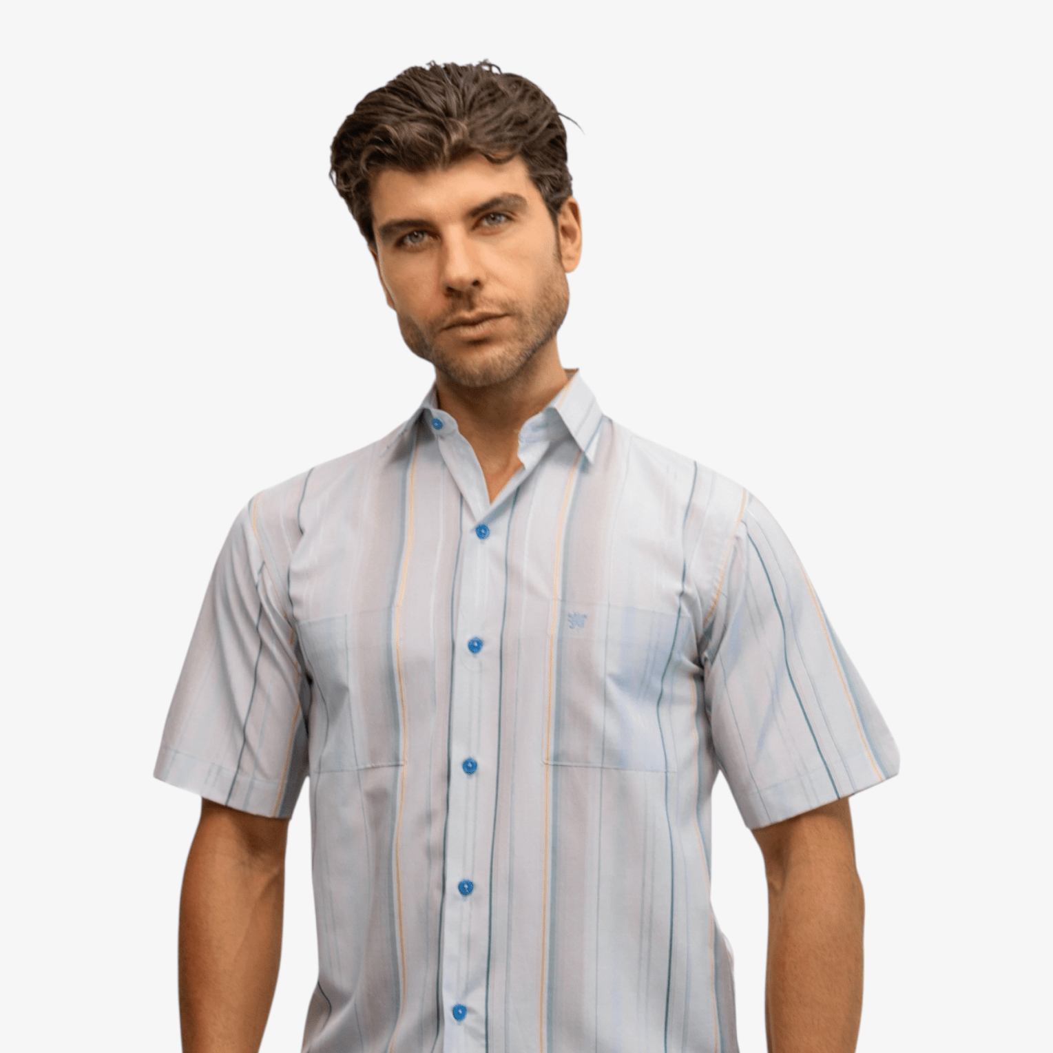 Manchester Camisa Casual Veraniega con Doble Bolsillo - Manchester