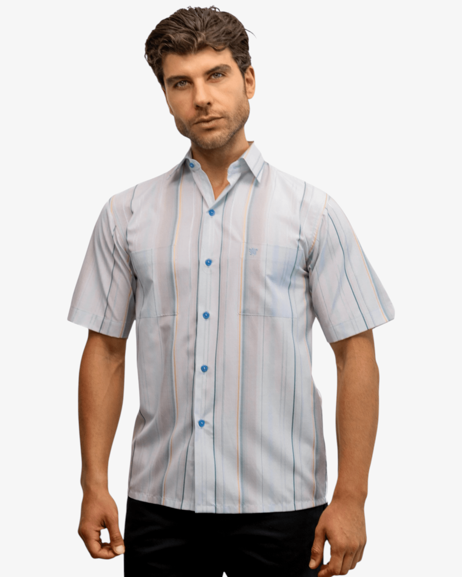 Manchester Camisa Casual Veraniega con Doble Bolsillo - Manchester