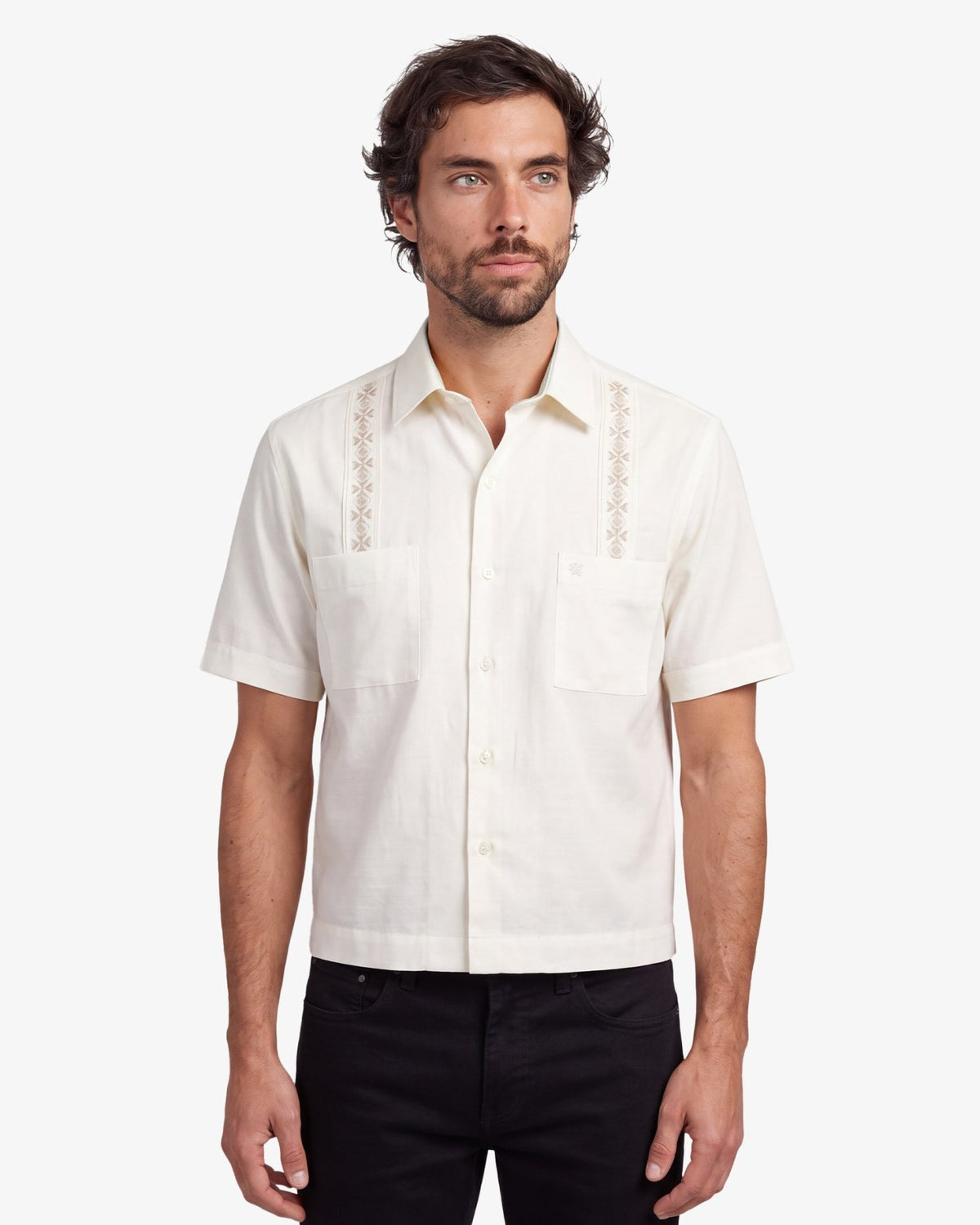 Manchester Camisa Chazarilla Bordado Artesanal Cropped Fit - Manchester