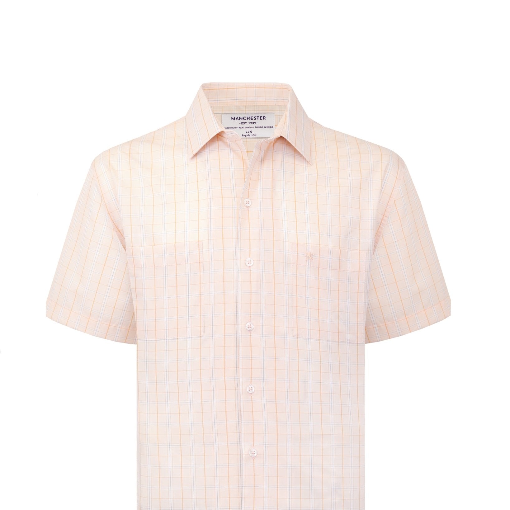Manchester Camisa Chazarilla con Diseño de Cuadrícula y Bolsillos - Manchester