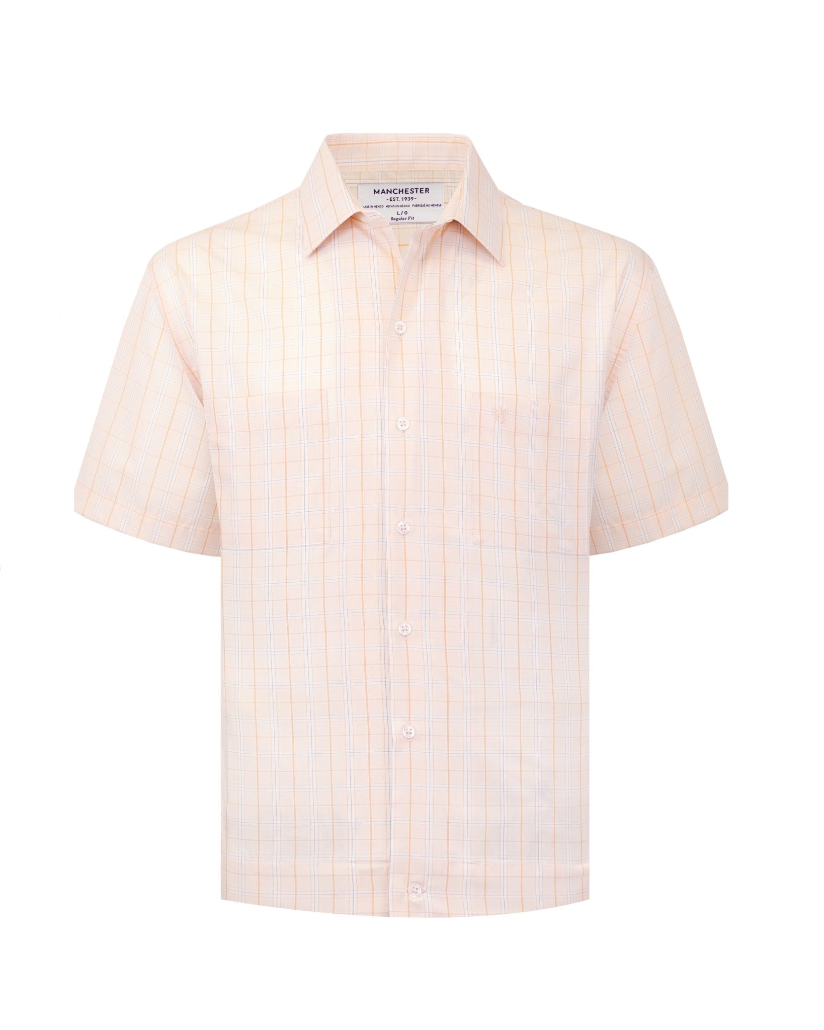 Manchester Camisa Chazarilla con Diseño de Cuadrícula y Bolsillos - Manchester
