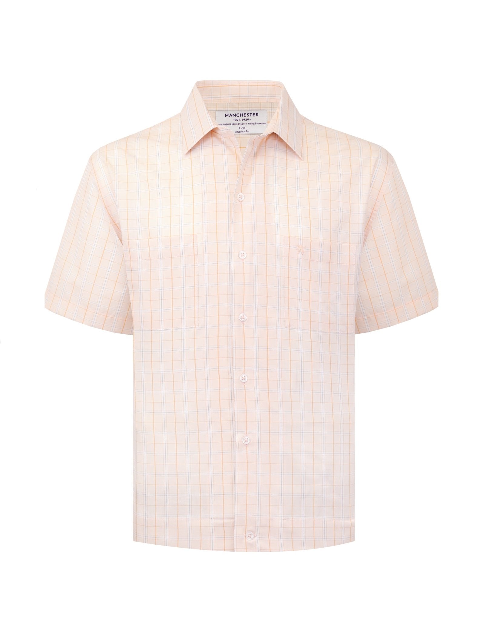 Manchester Camisa Chazarilla con Diseño de Cuadrícula y Bolsillos - Manchester