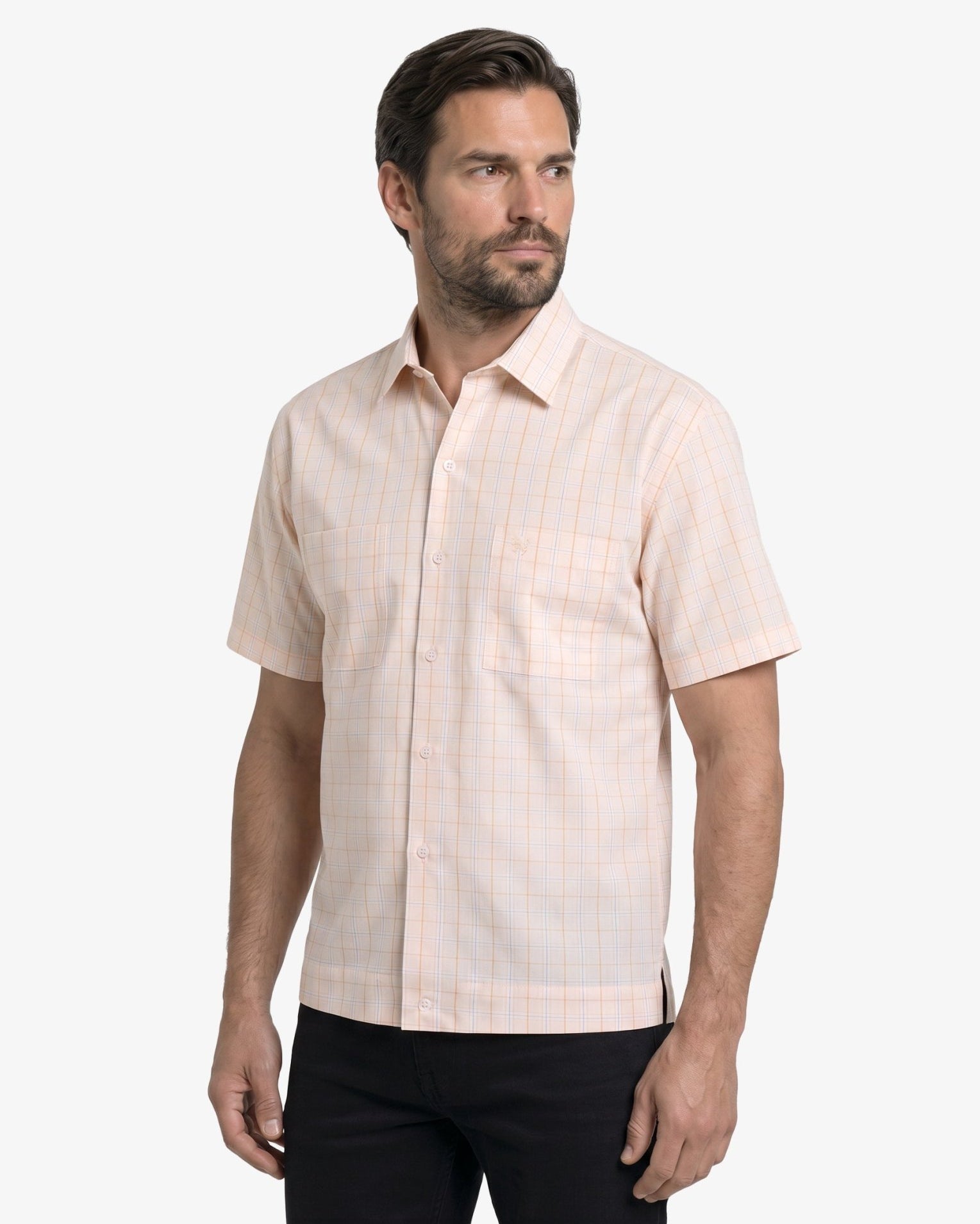 Manchester Camisa Chazarilla con Diseño de Cuadrícula y Bolsillos - Manchester