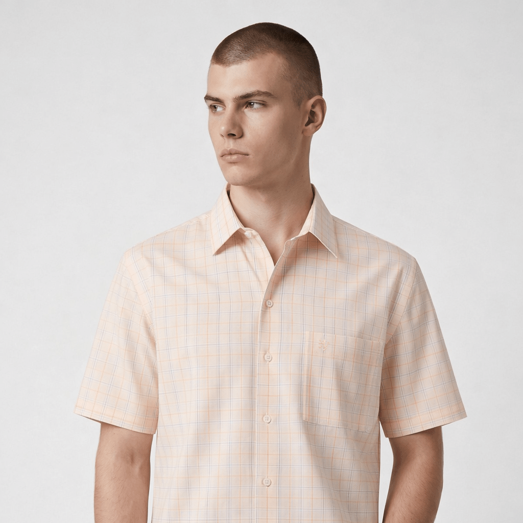Manchester Camisa Chazarilla con Diseño de Cuadrícula y Bolsillos - Manchester