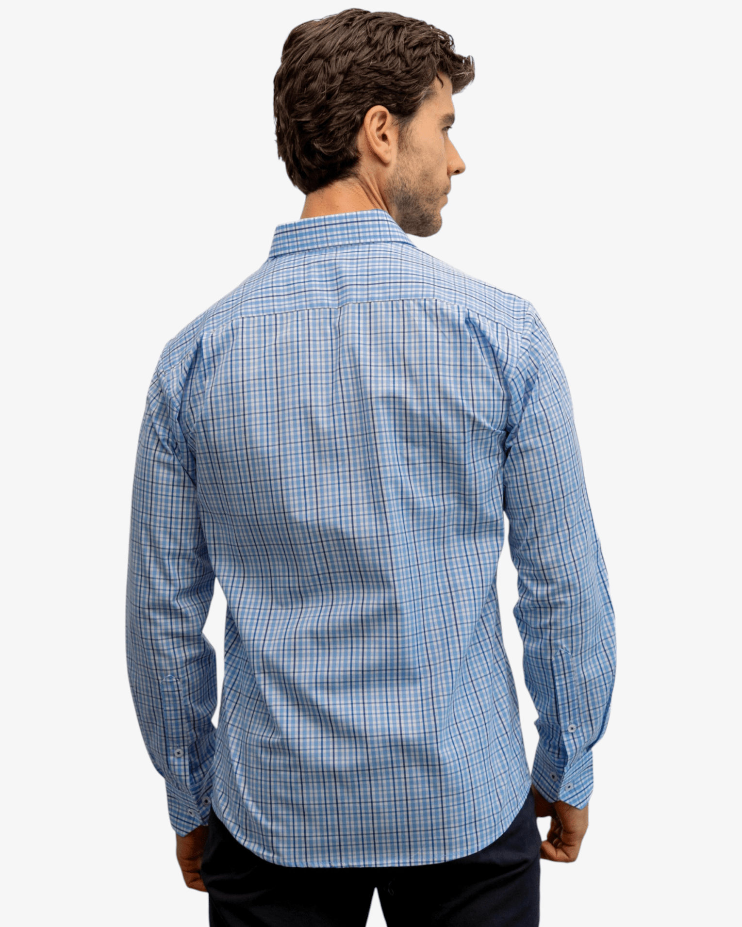 Manchester Camisa de Casual con Patrón Cuadrícula Sofisticada - Manchester