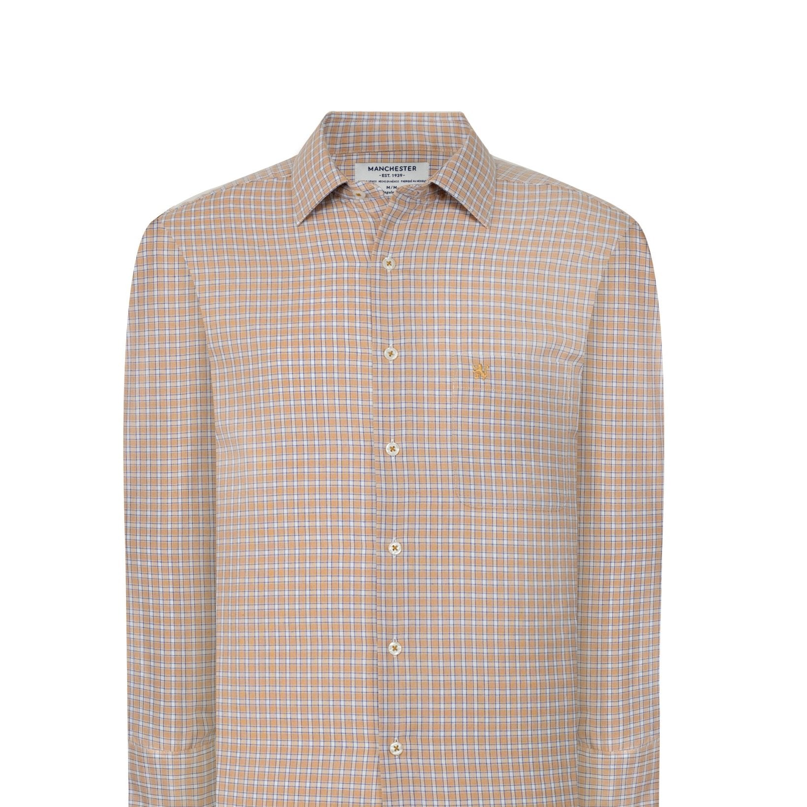 Manchester Camisa de Casual con Patrón Cuadros Sofisticado - Manchester