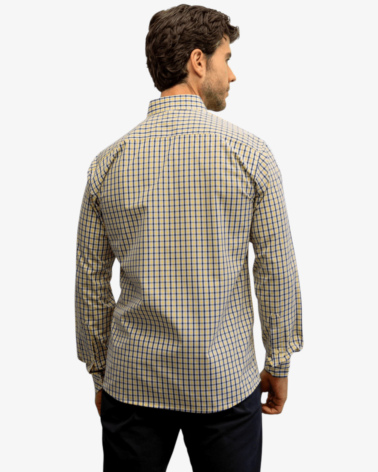Manchester Camisa de Casual Microcuadro Button Down - Manchester