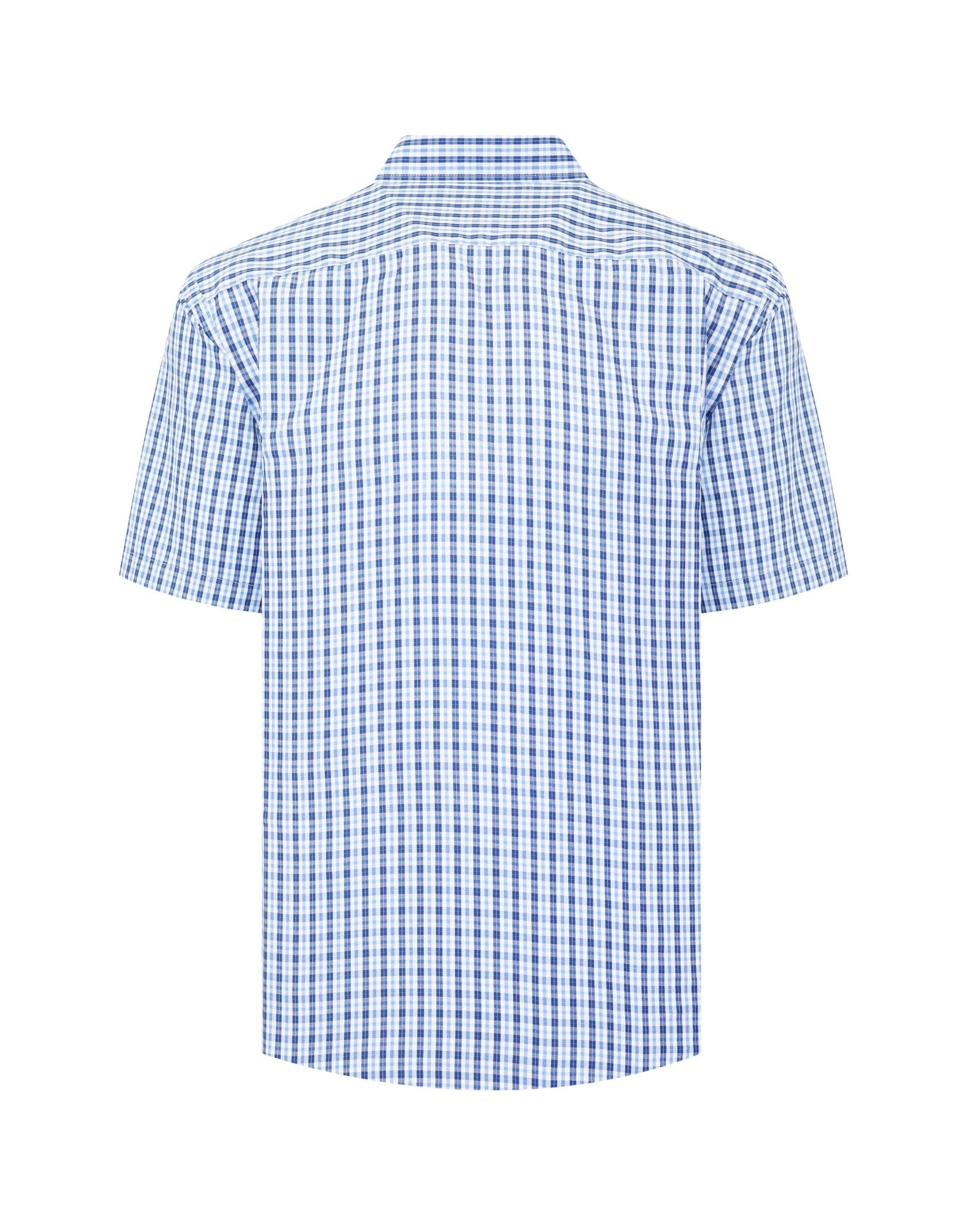 Manchester Camisa de Cuadros Manga Corta Casual Fresca - Manchester