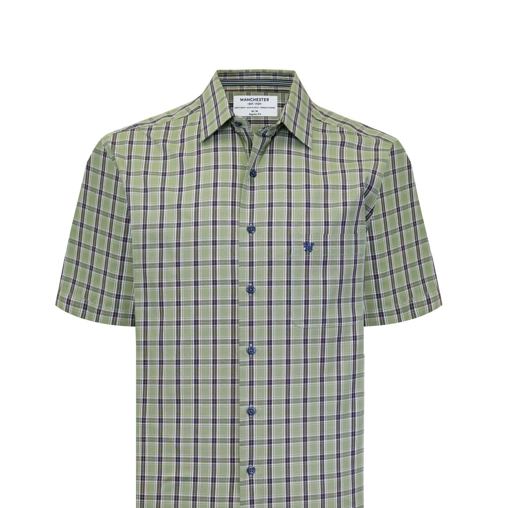Manchester Camisa de Cuadros Manga Corta Estilo Casual - Manchester