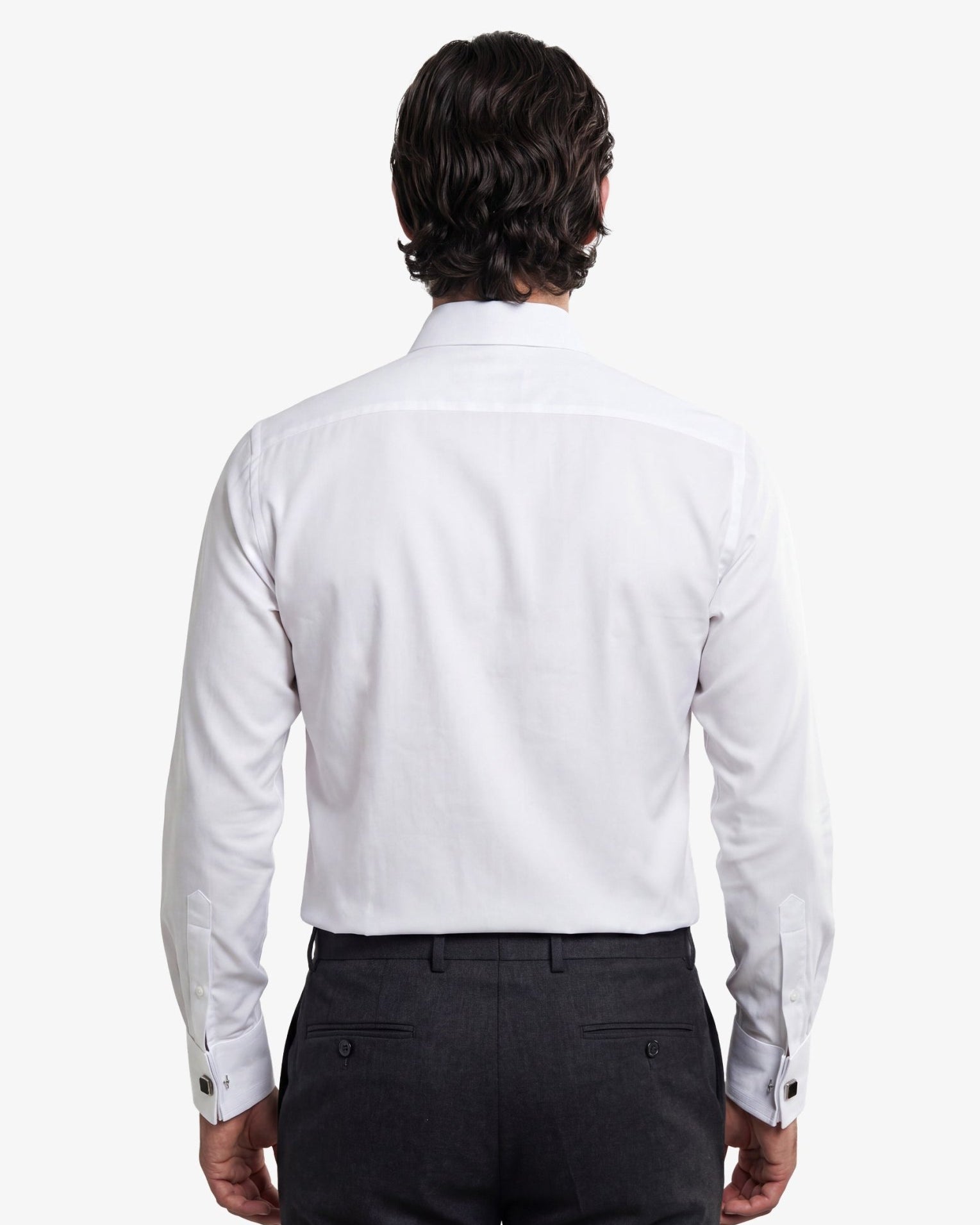 Manchester Camisa de Etiqueta Algodón y Poliéster con Cuello Ajustable Sin Bolsas - Manchester