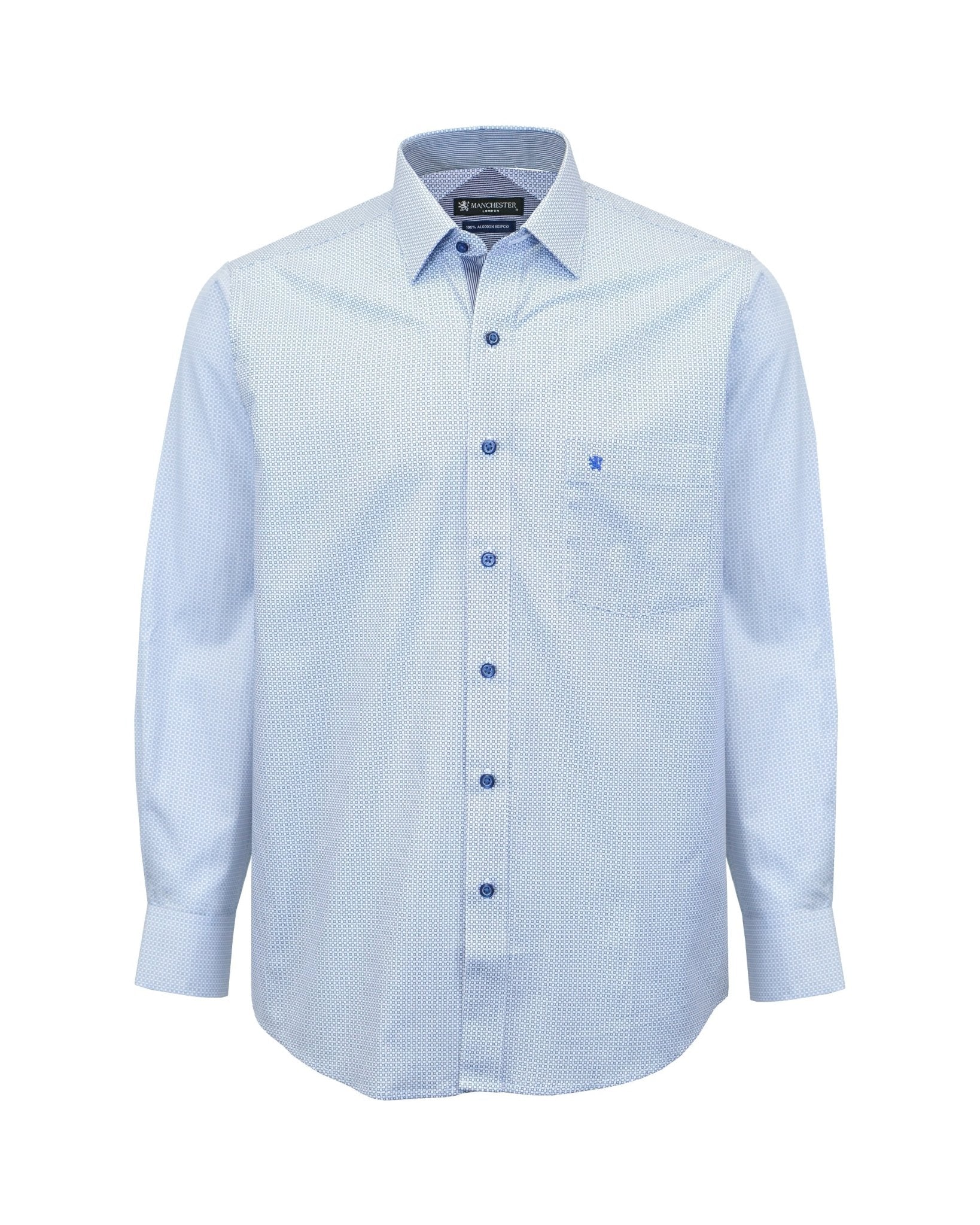 Manchester Camisa de Vestir 100% Algodón Manga Larga - Manchester