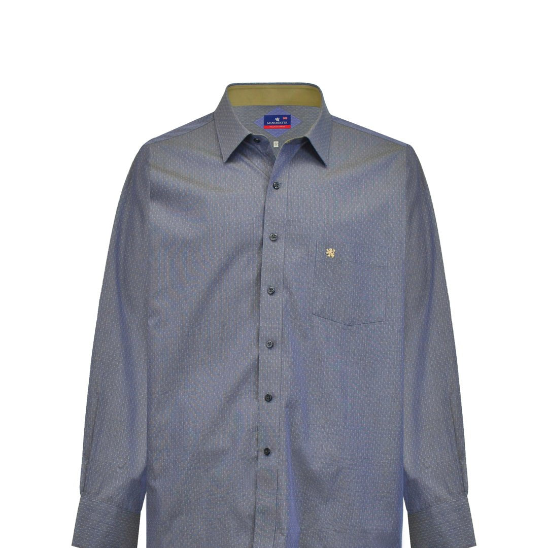 Manchester Camisa de Vestir Big and Tall 100% Algodón Manga Larga - Manchester