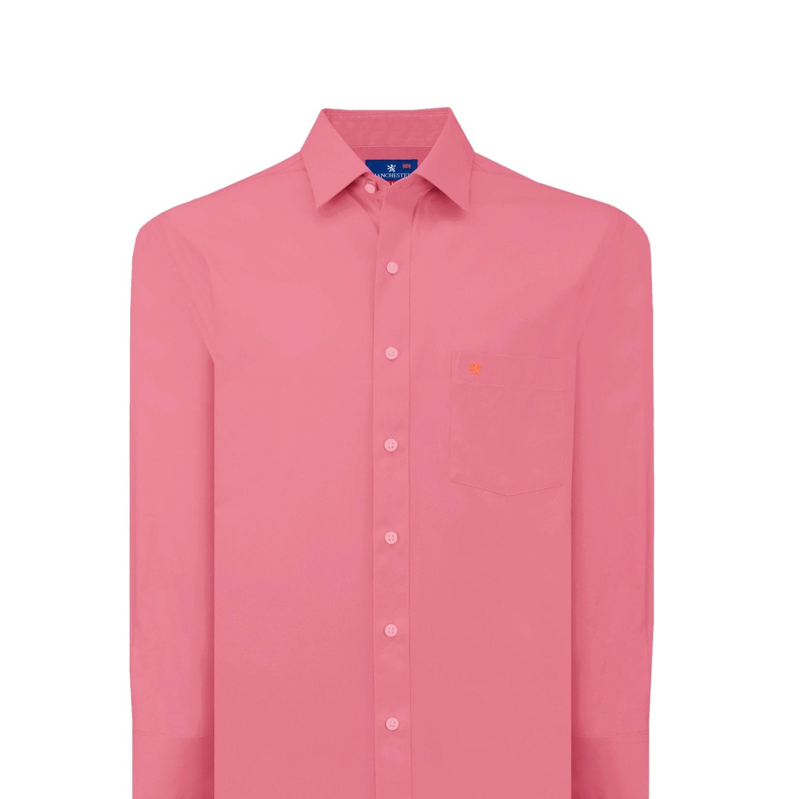 Manchester Camisa de Vestir Big and Tall Cuello Ajustable Algodón y Poliéster - Manchester