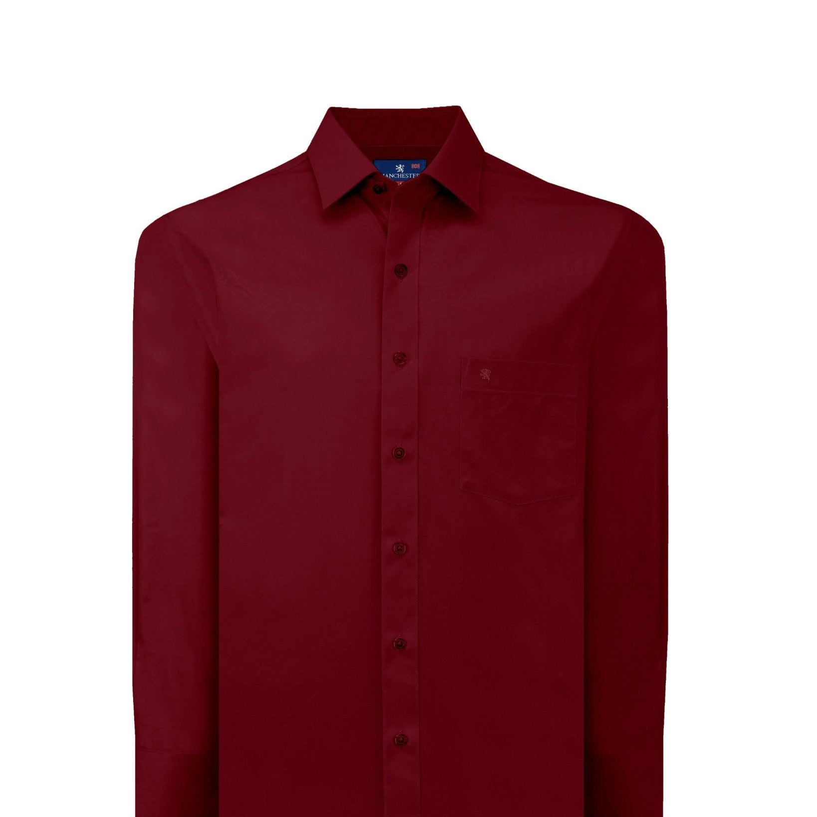 Manchester Camisa de Vestir Big and Tall Cuello Ajustable Algodón y Poliéster - Manchester