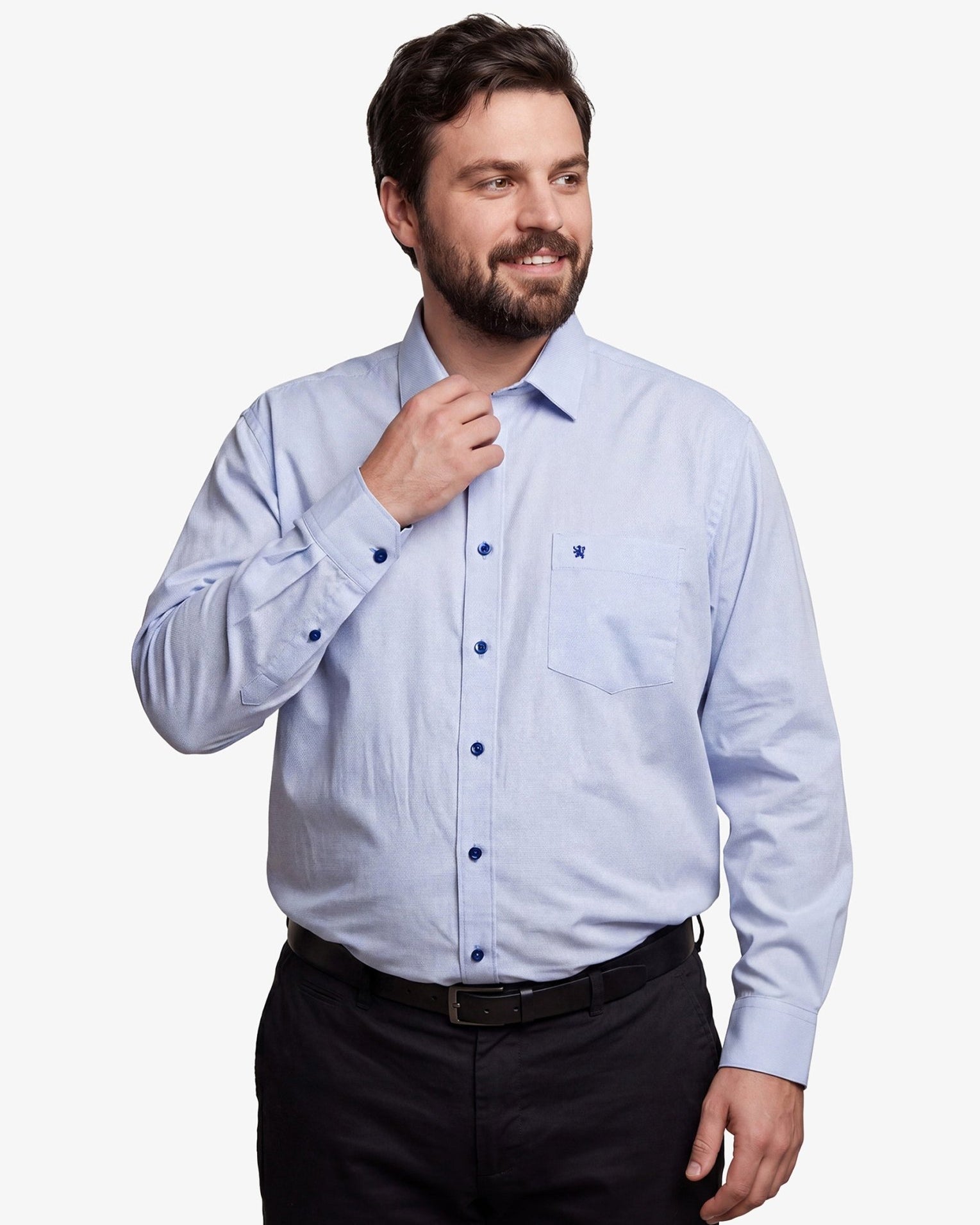Manchester Camisa de Vestir Big & Tall Algodón-Poliéster - Manchester