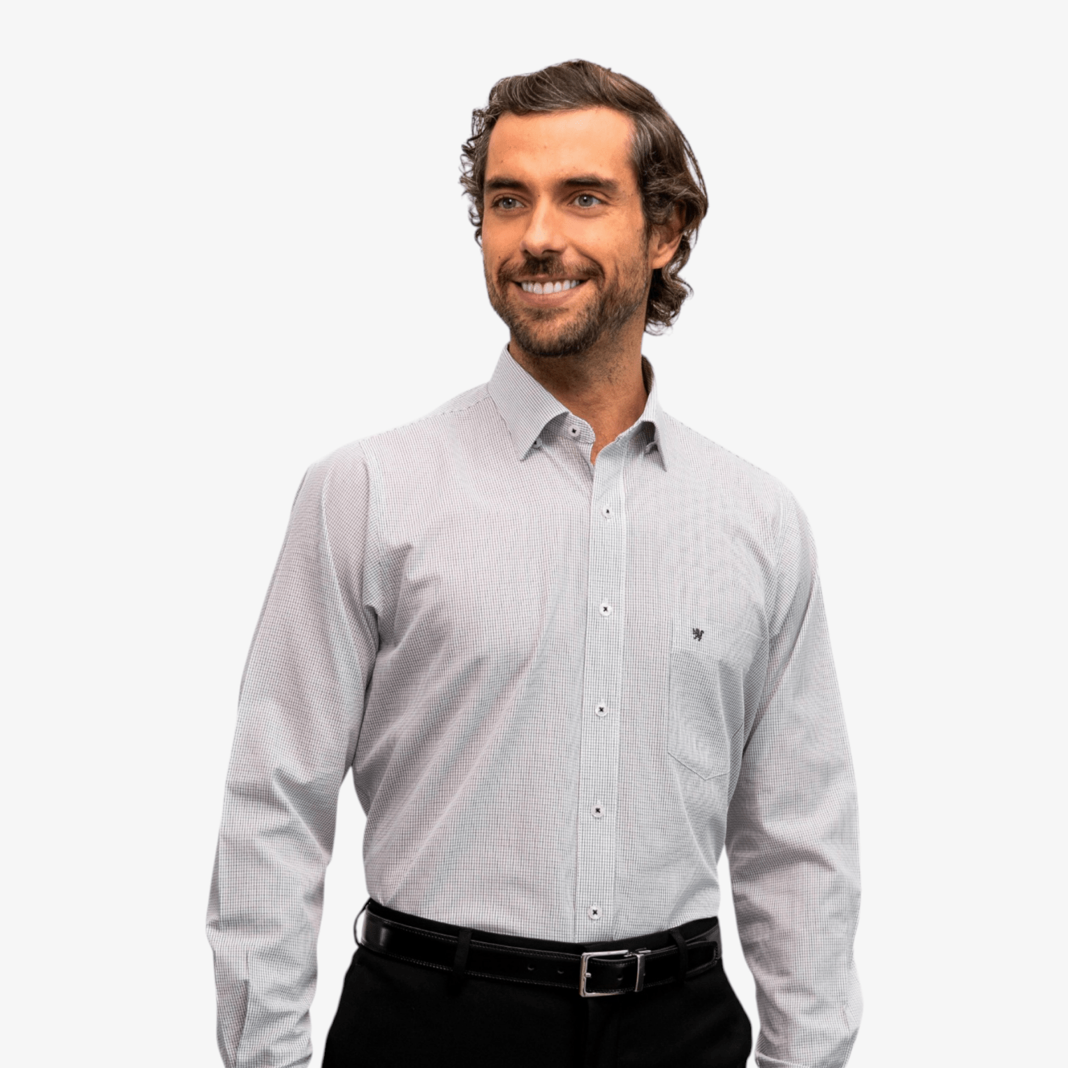 Manchester Camisa de Vestir Button Down Oculto - Manchester