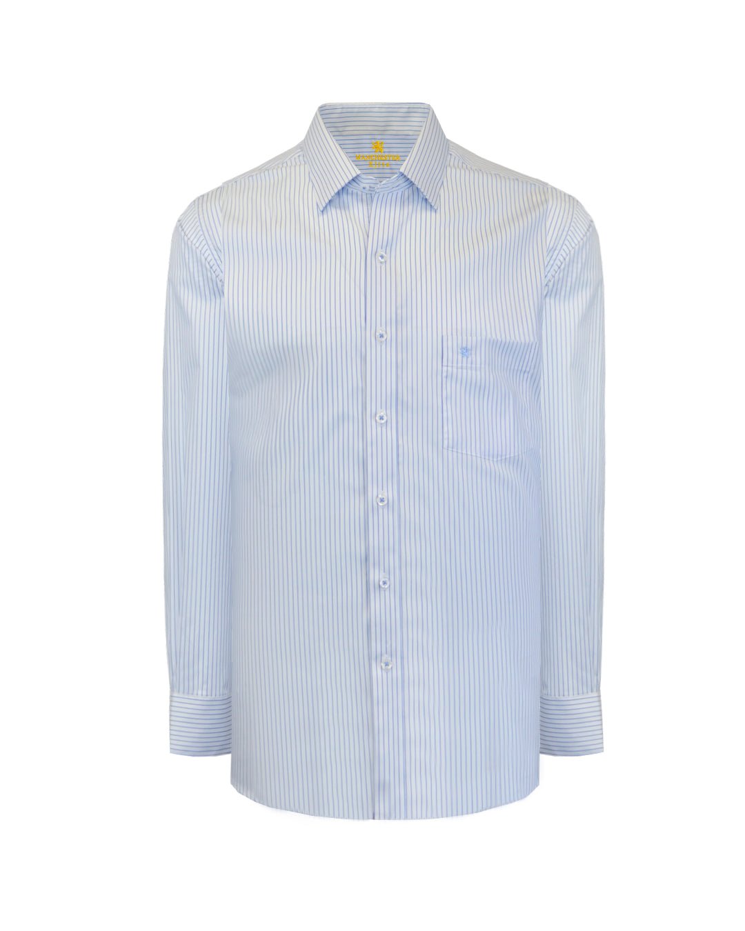 Manchester Camisa de Vestir Button Down Oculto Rayas Finas Elegante - Manchester