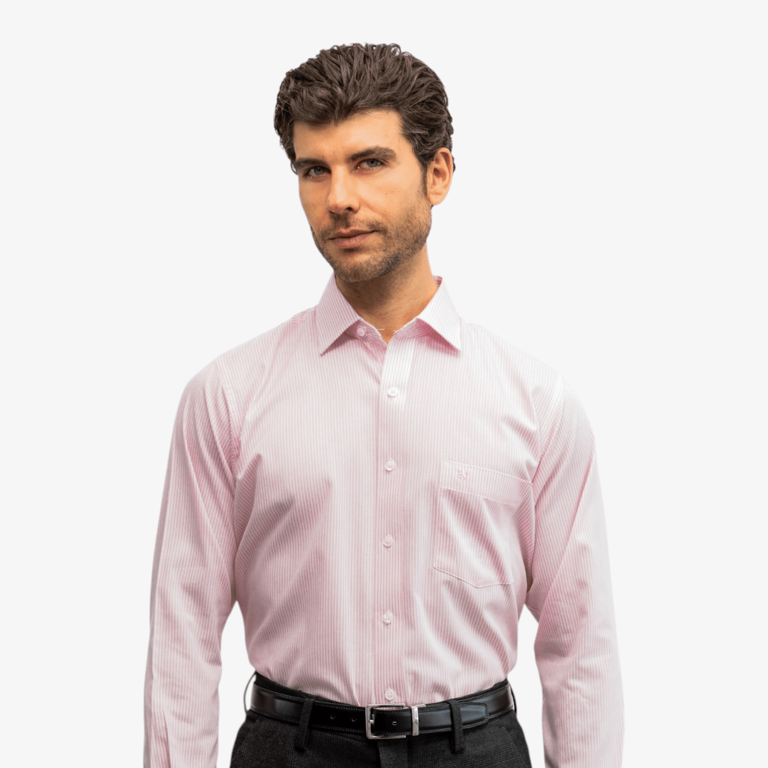 Manchester Camisa de Vestir con Cuello Extensible Oculto - Manchester