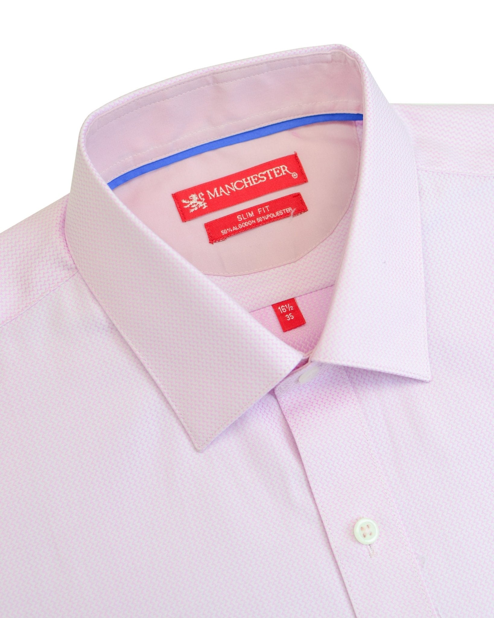 Manchester Camisa de Vestir Corte Slim Algodón - Poliéster - Manchester