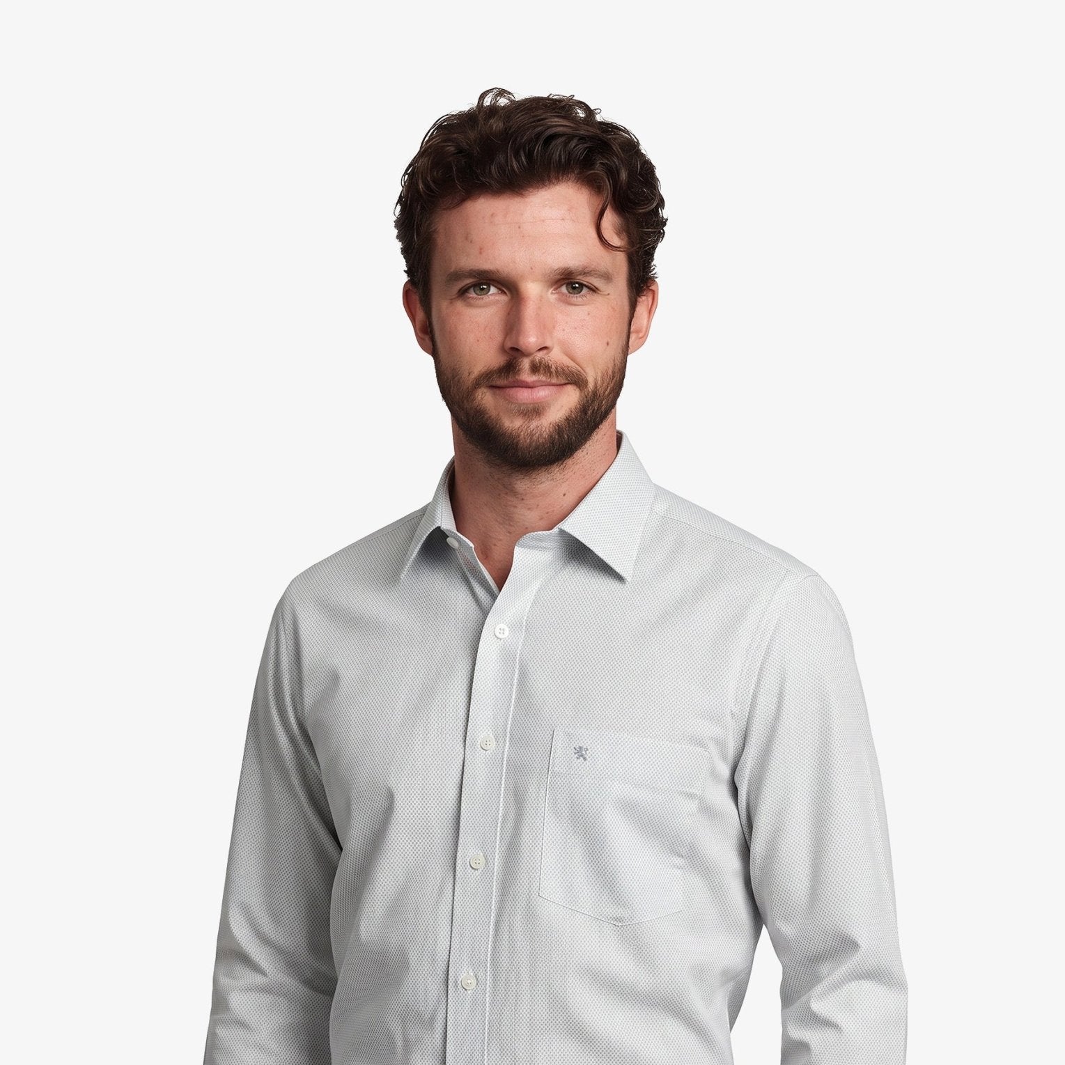 Manchester Camisa de Vestir Corte Slim Algodón-Poliéster - Manchester