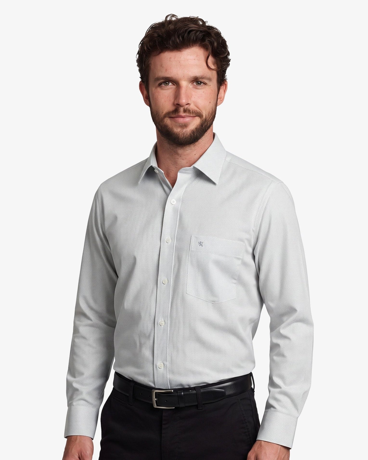 Manchester Camisa de Vestir Corte Slim Algodón-Poliéster - Manchester