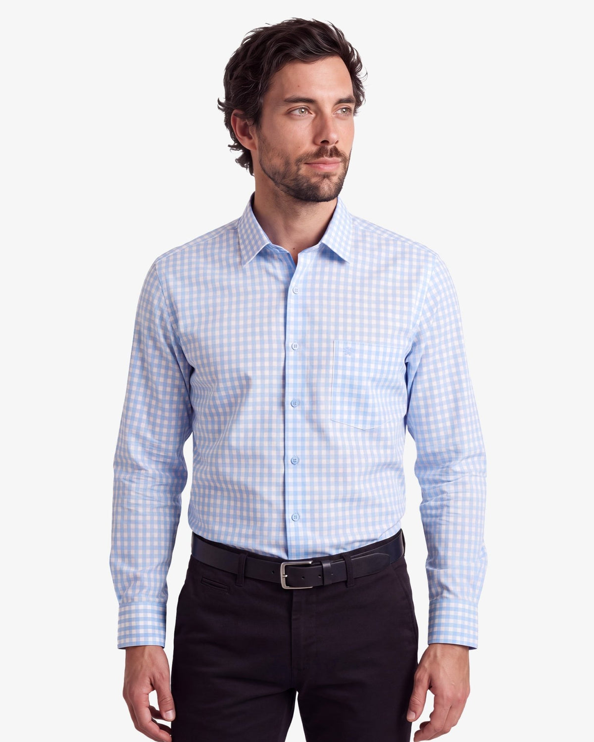 Manchester Camisa de Vestir Cuadros Tradicionales Slim Fit - Manchester