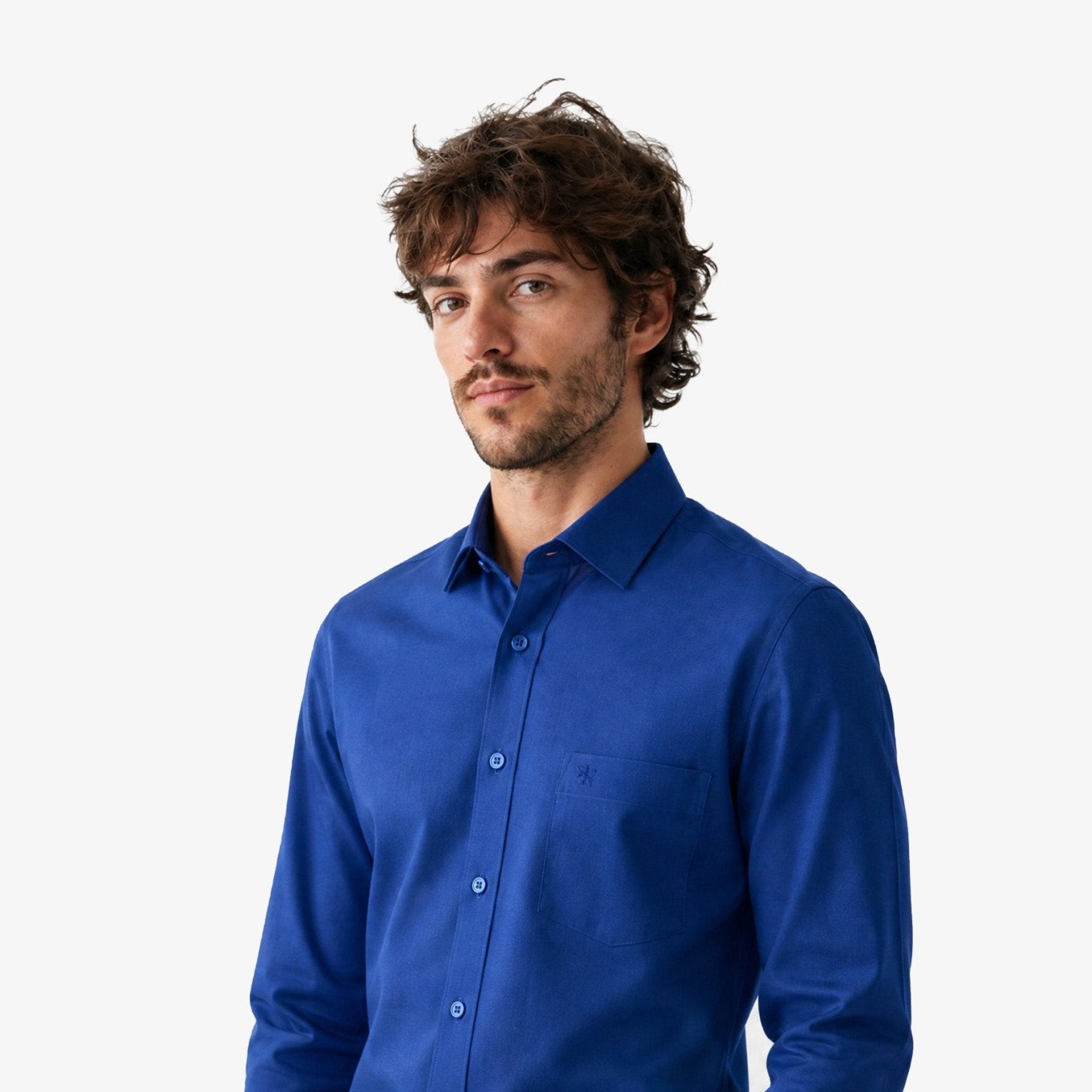 Manchester Camisa de Vestir Cuello Ajustable Algodón y Poliéster - Manchester