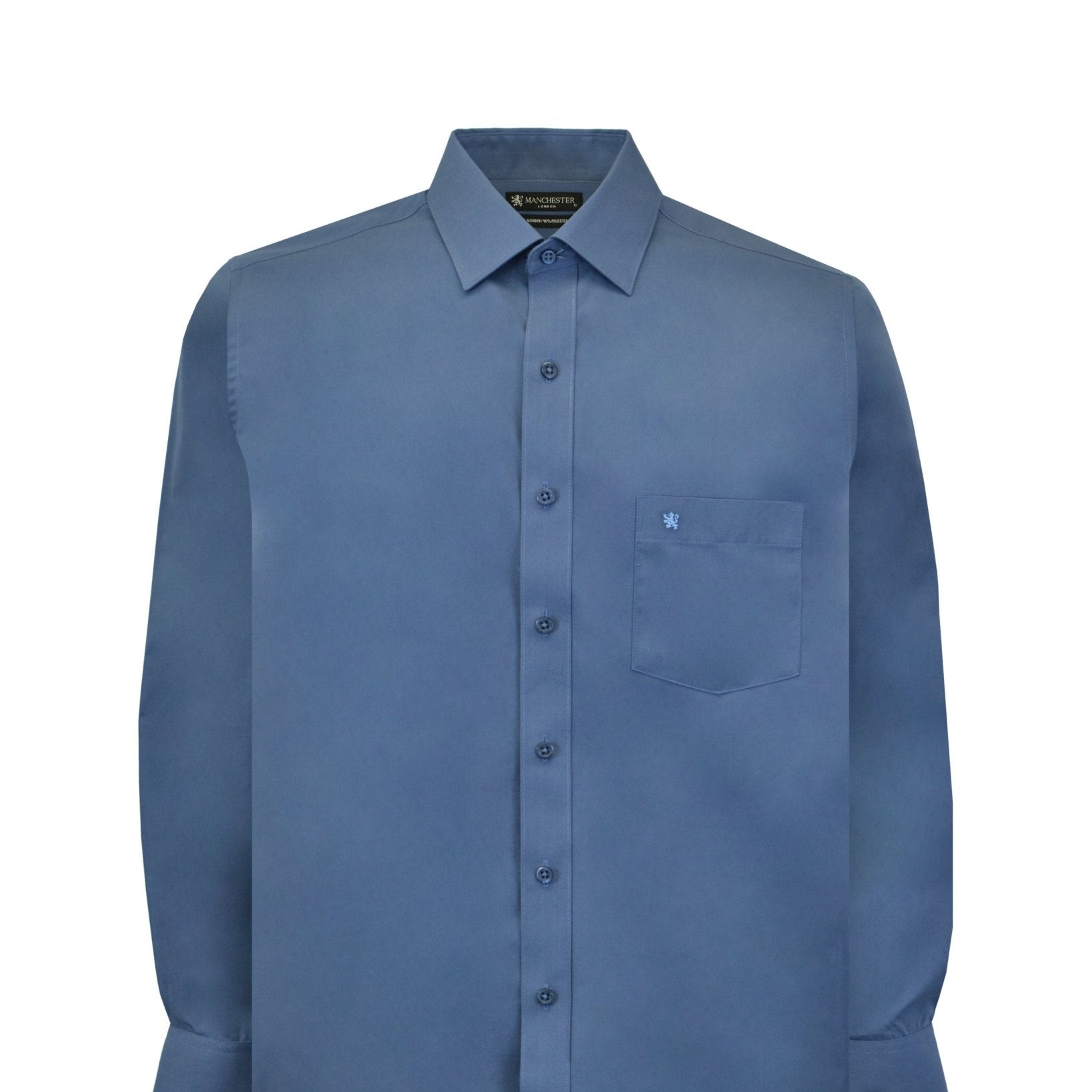 Manchester Camisa de Vestir Cuello Ajustable Algodón y Poliéster - Manchester