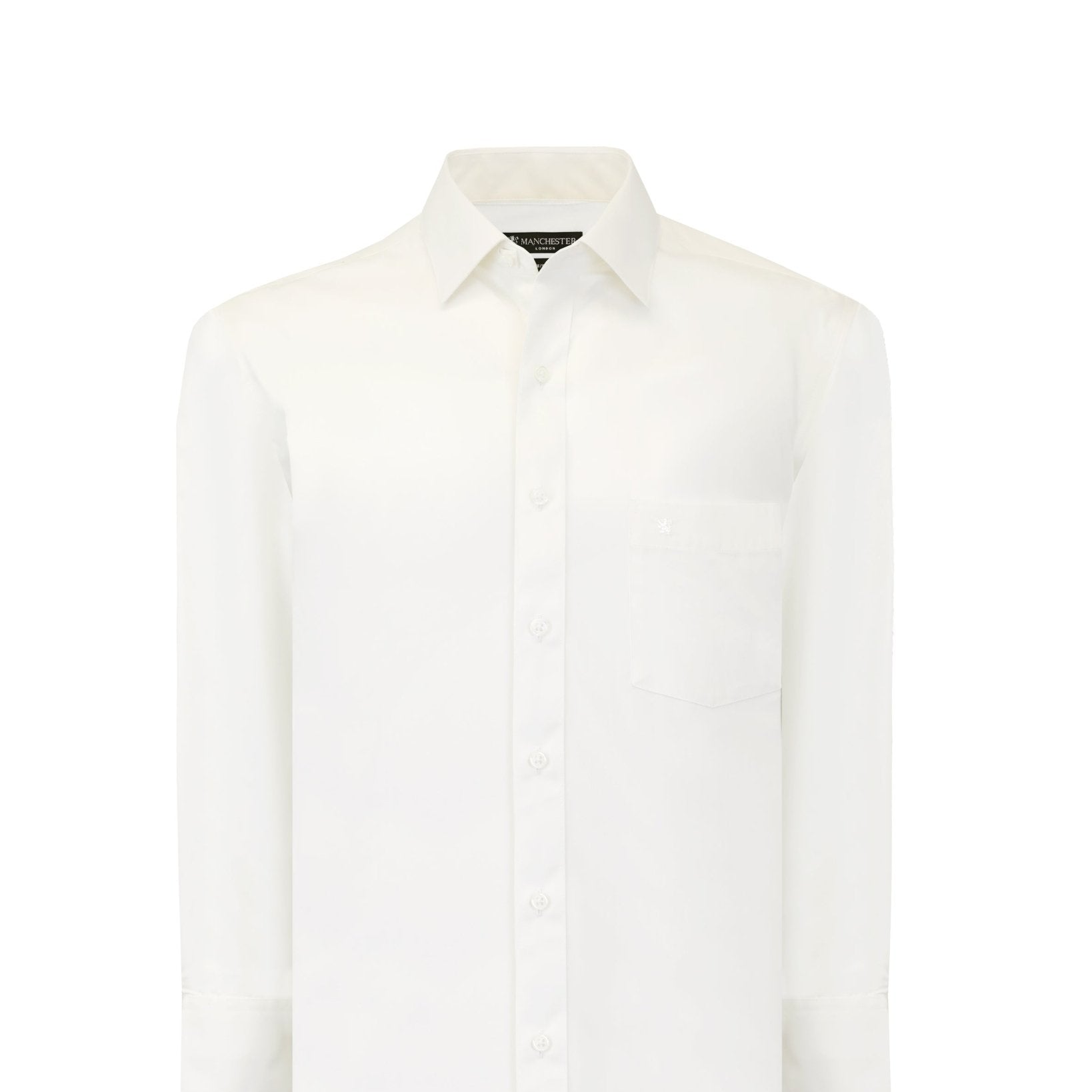 Manchester Camisa de Vestir - Cuello Ajustable con Bolsillo - Manchester
