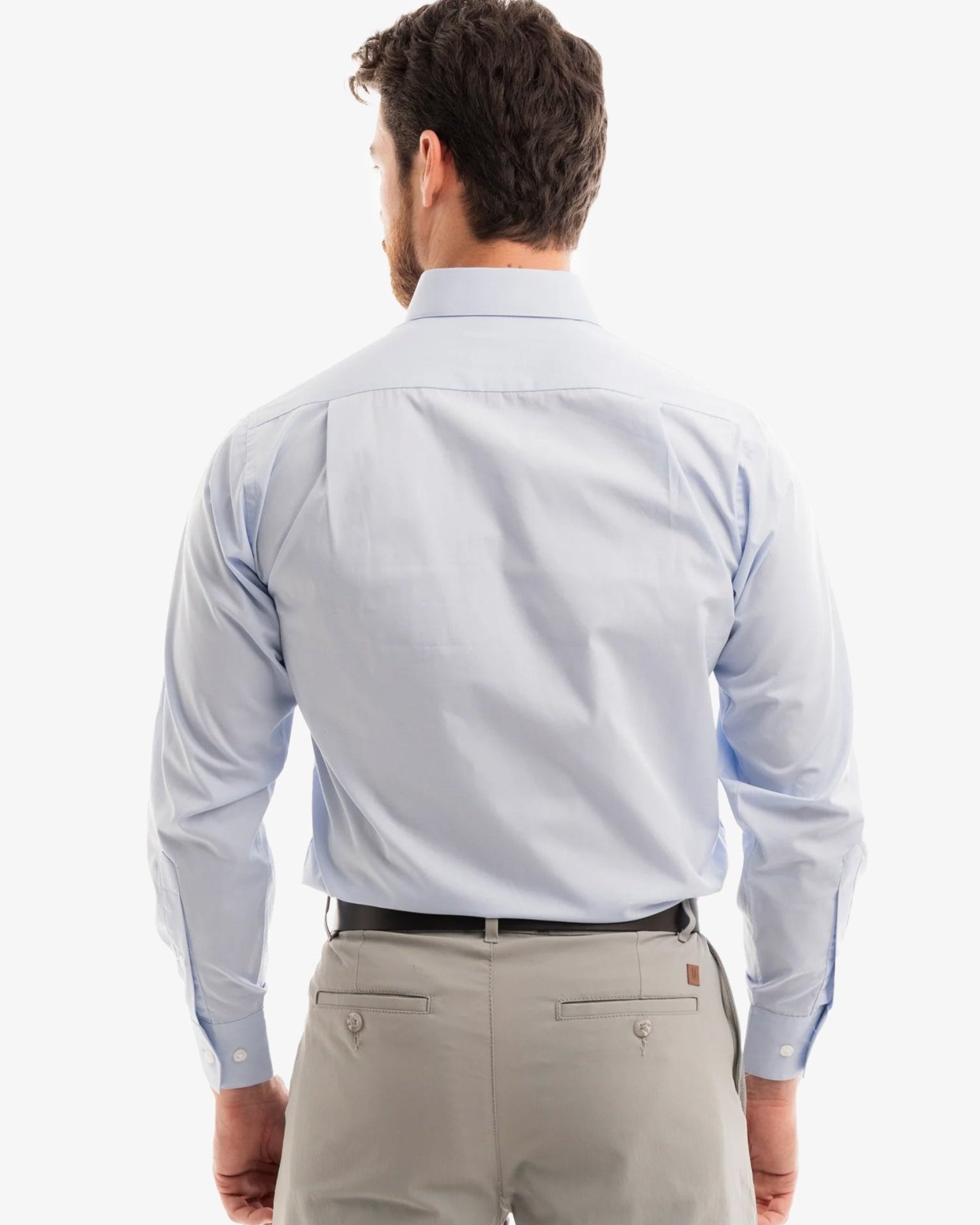 Manchester Camisa de Vestir - Cuello Ajustable con Bolsillo - Manchester