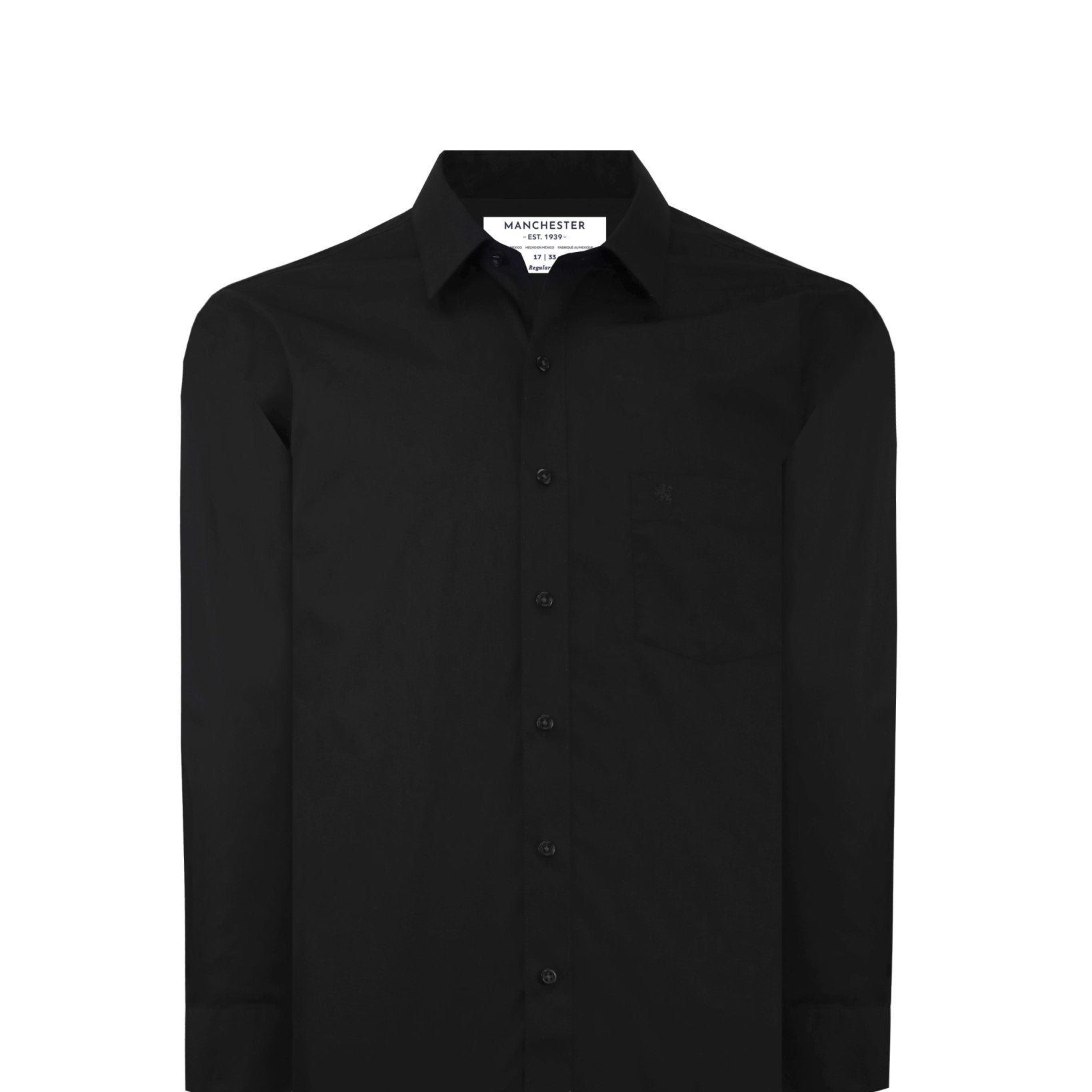 Manchester Camisa de Vestir - Cuello Ajustable con Bolsillo - Manchester