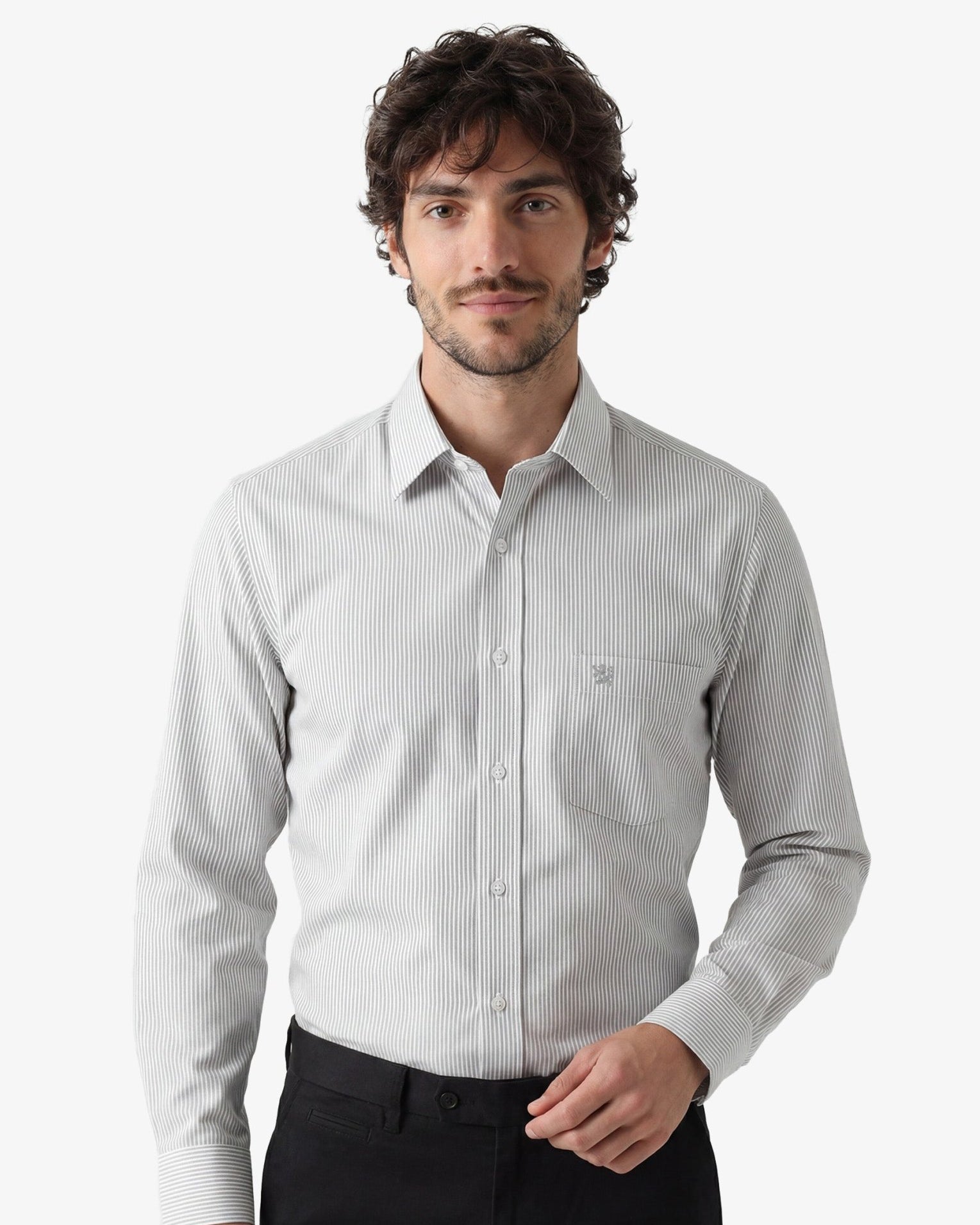 Manchester Camisa de Vestir Cuello Ajustable y Puño Convertible - Manchester